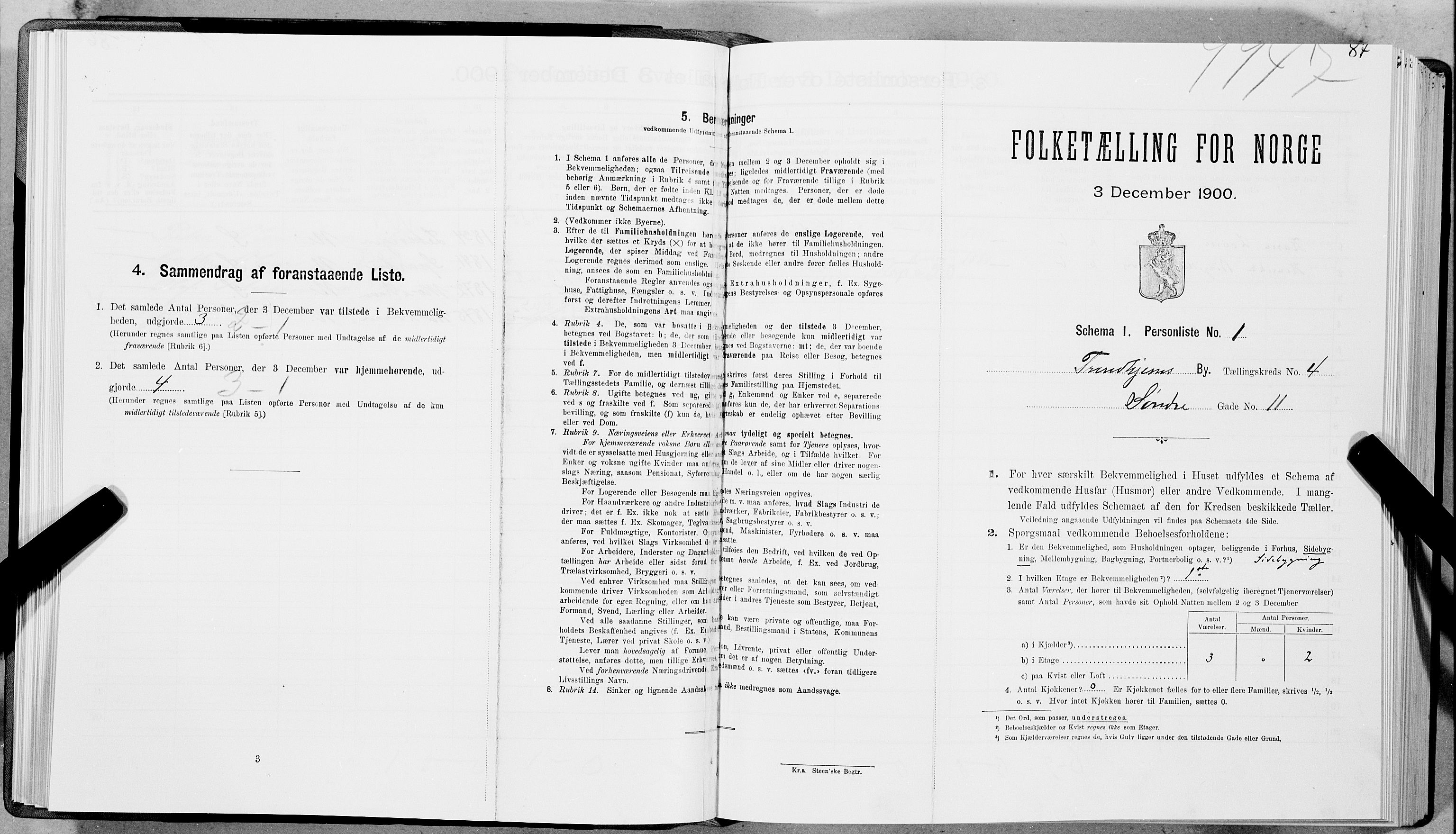 SAT, Folketelling 1900 for 1601 Trondheim kjøpstad, 1900, s. 667