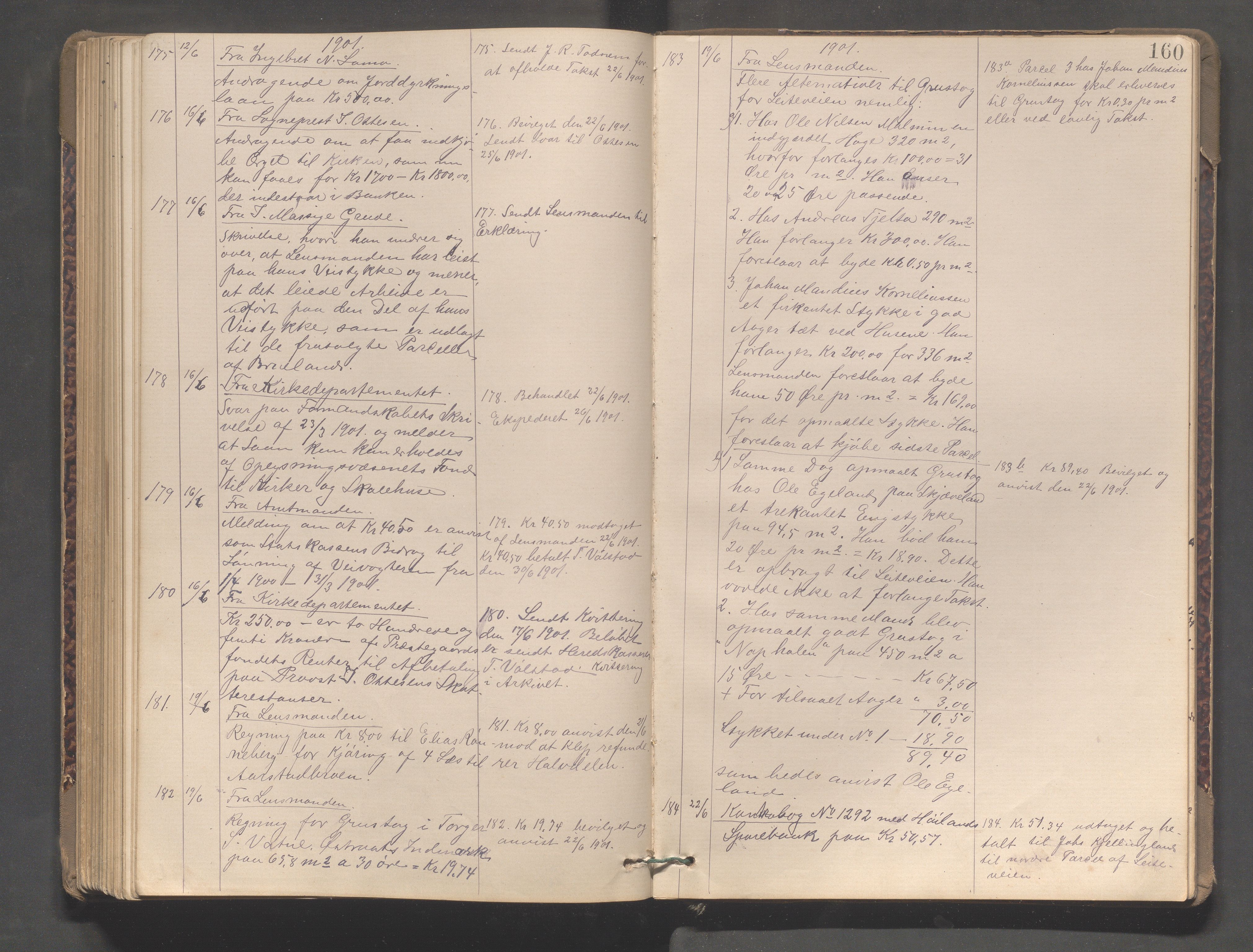 Høyland kommune - Formannskapet, IKAR/K-100046/C/L0002: Journal, 1888-1903, s. 160