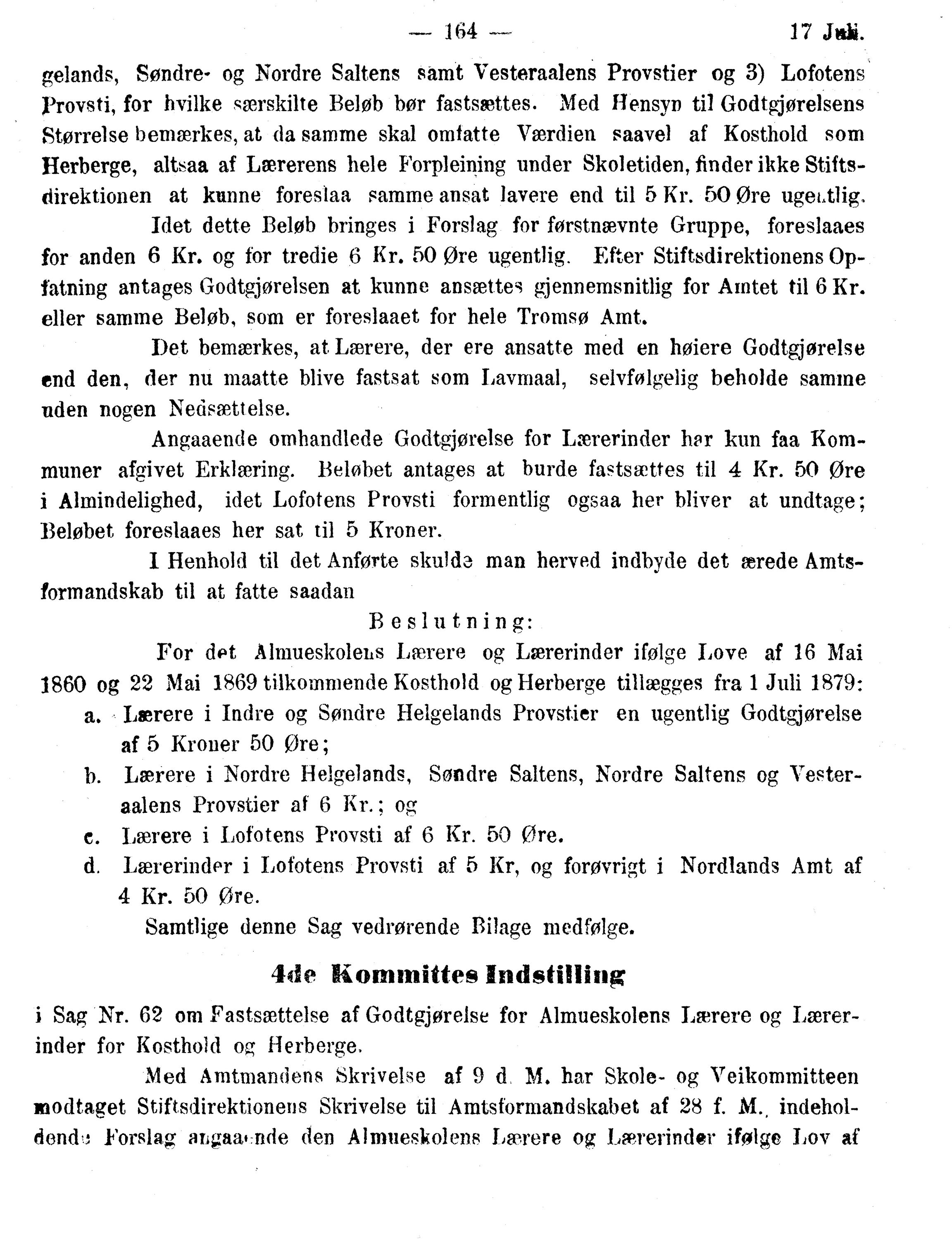 Nordland Fylkeskommune. Fylkestinget, AIN/NFK-17/176/A/Ac/L0010: Fylkestingsforhandlinger 1874-1880, 1874-1880