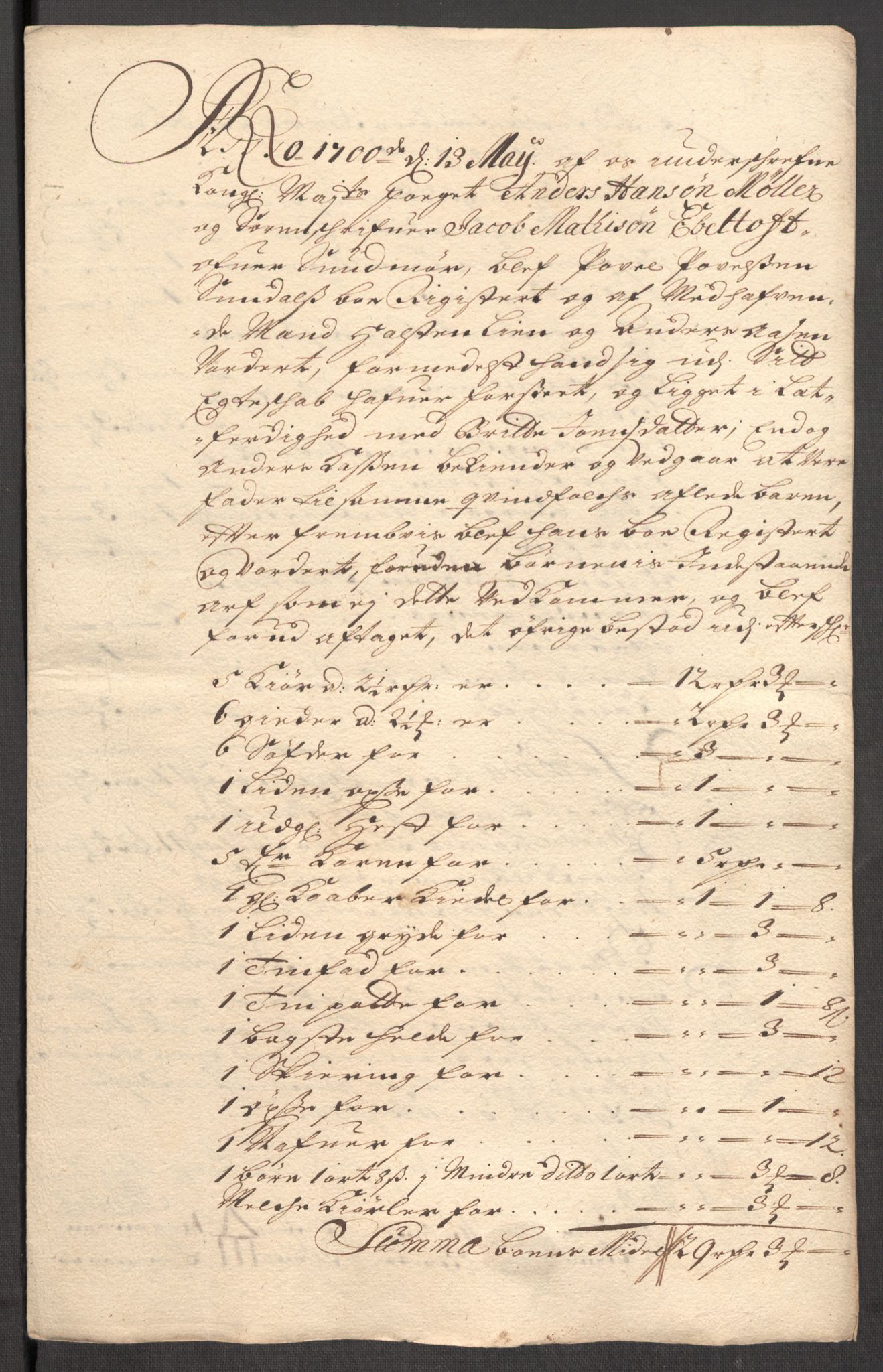 Rentekammeret inntil 1814, Reviderte regnskaper, Fogderegnskap, AV/RA-EA-4092/R54/L3558: Fogderegnskap Sunnmøre, 1700-1701, s. 236