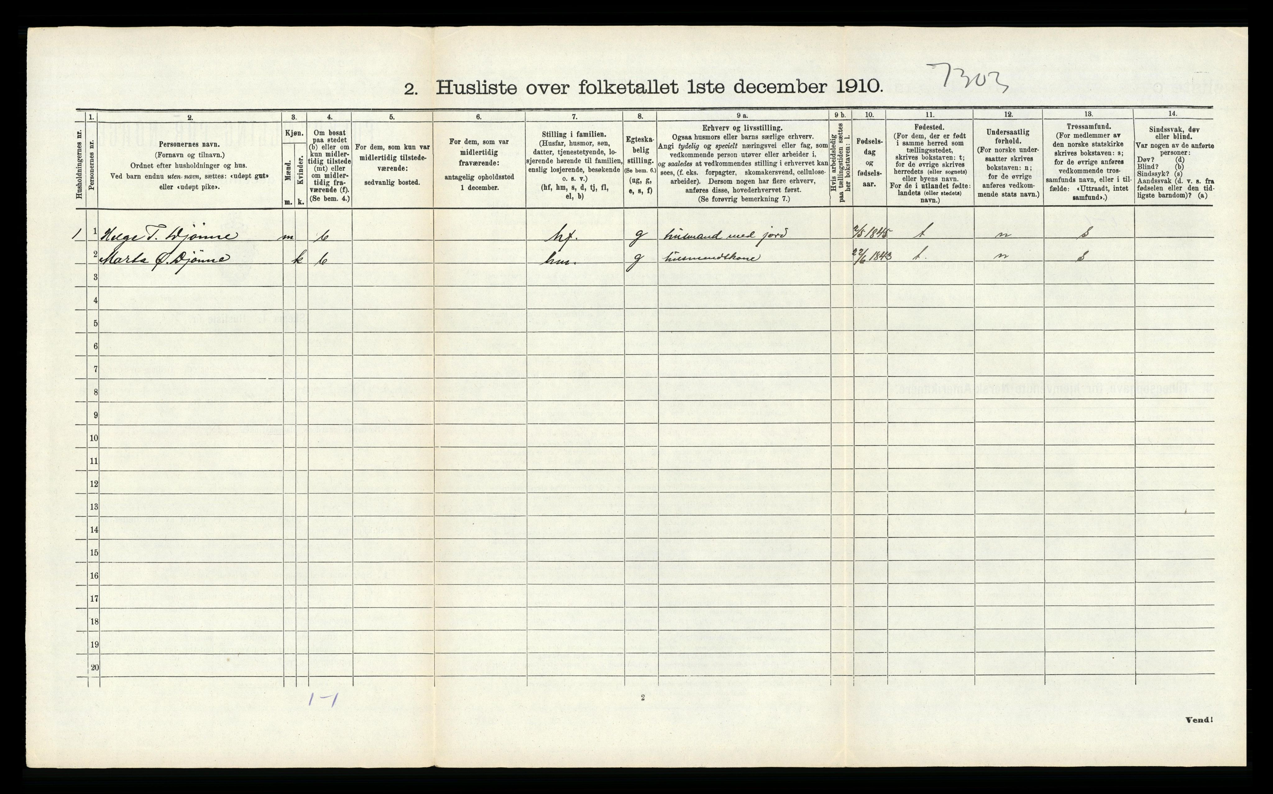 RA, Folketelling 1910 for 1230 Ullensvang herred, 1910, s. 2152