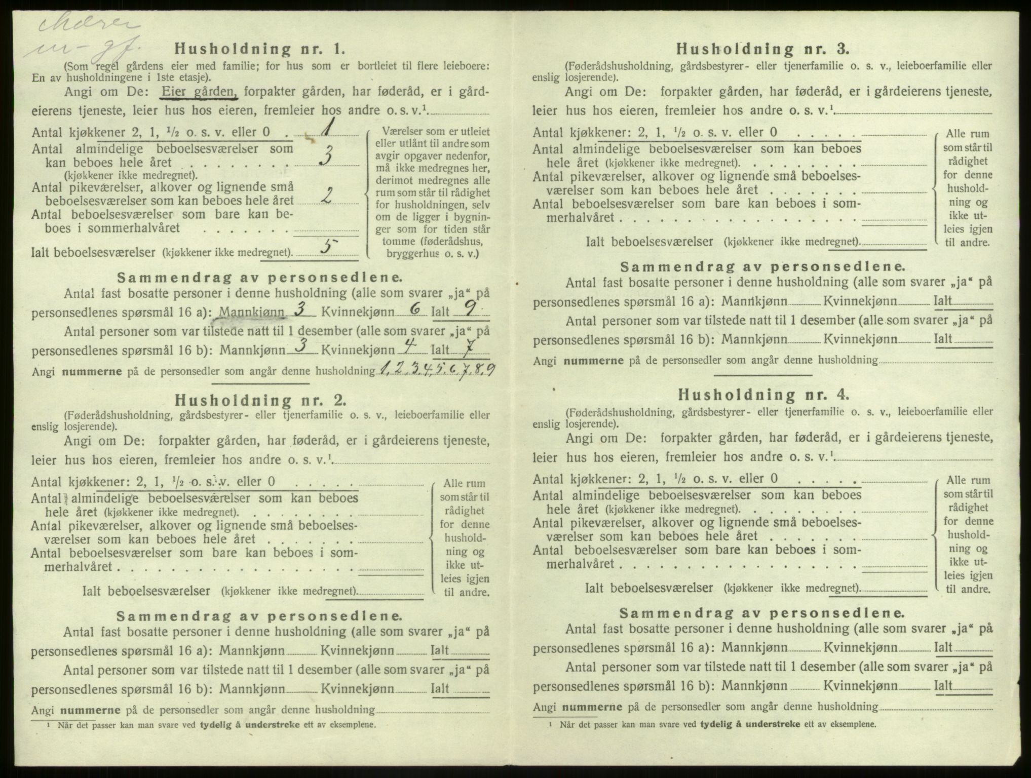 SAB, Folketelling 1920 for 1437 Kinn herred, 1920, s. 366