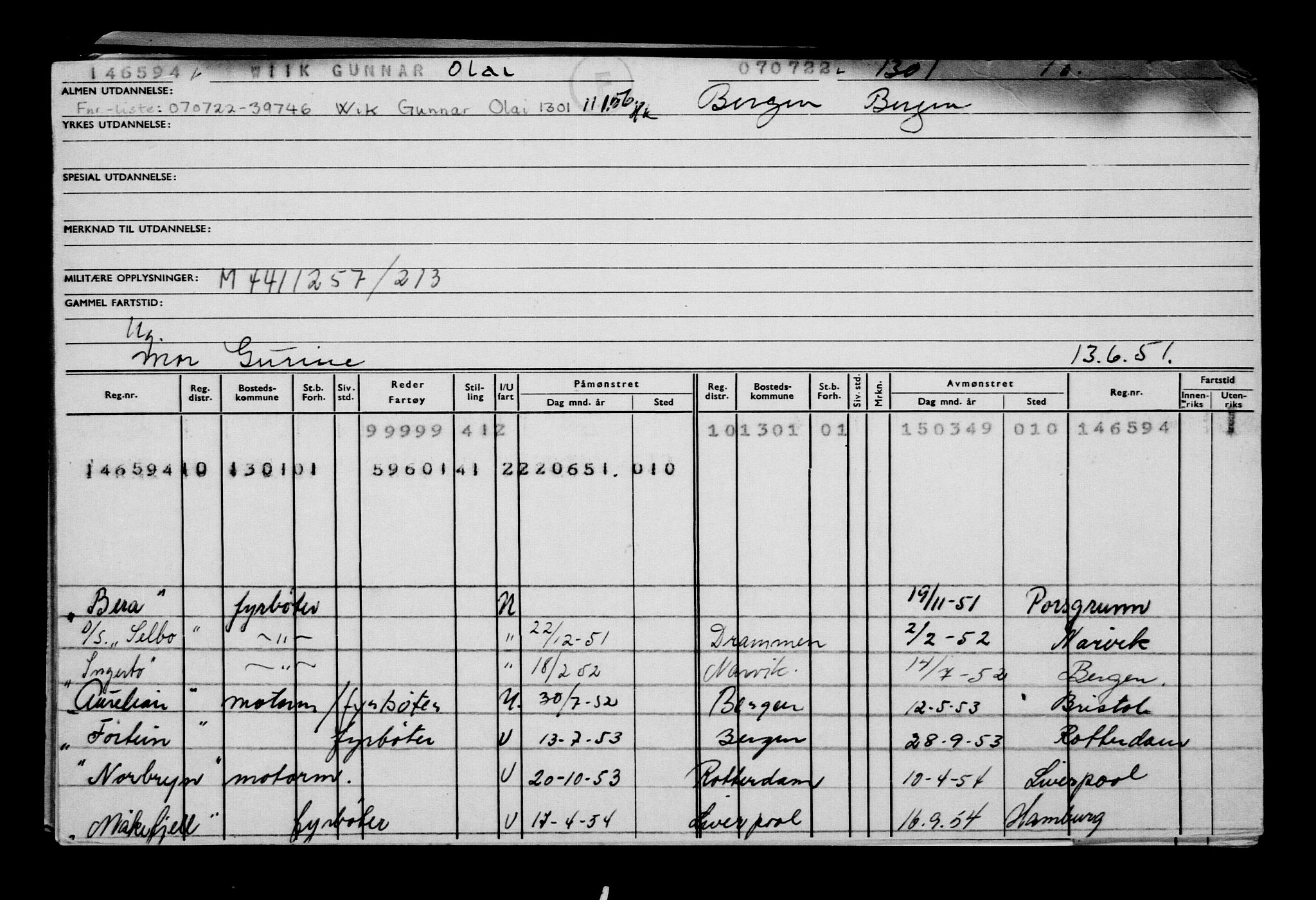 Direktoratet for sjømenn, AV/RA-S-3545/G/Gb/L0208: Hovedkort, 1922, s. 330