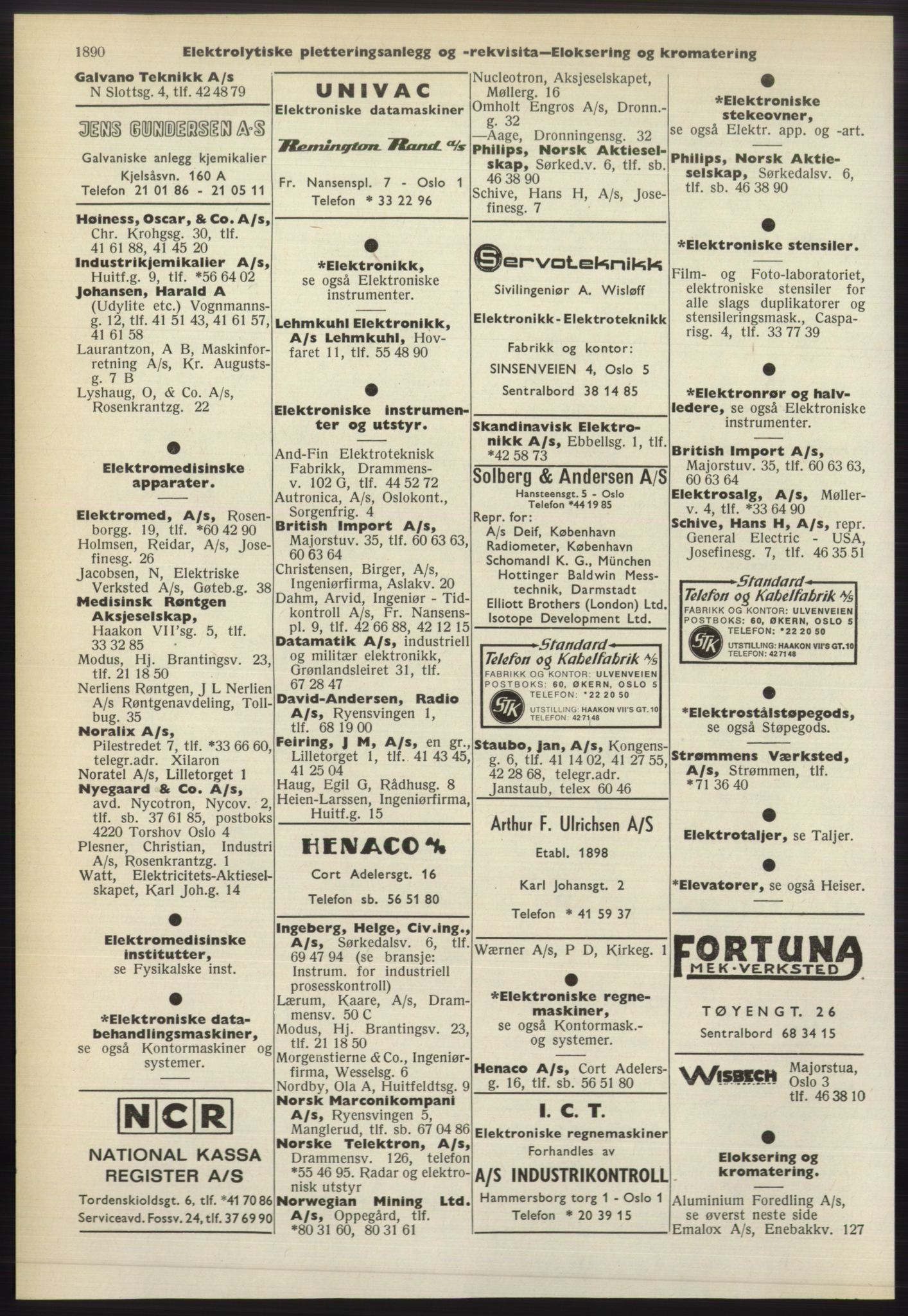 Kristiania/Oslo adressebok, PUBL/-, 1965-1966, s. 1890