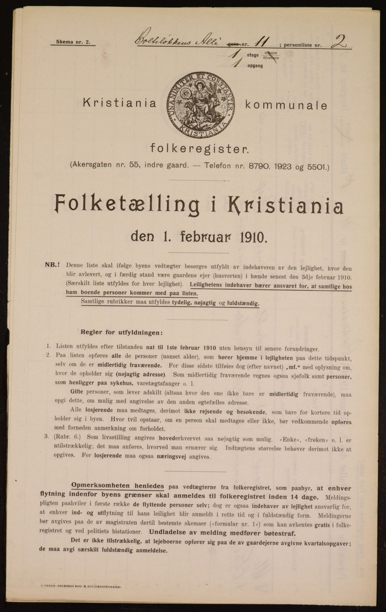 OBA, Kommunal folketelling 1.2.1910 for Kristiania, 1910, s. 7379