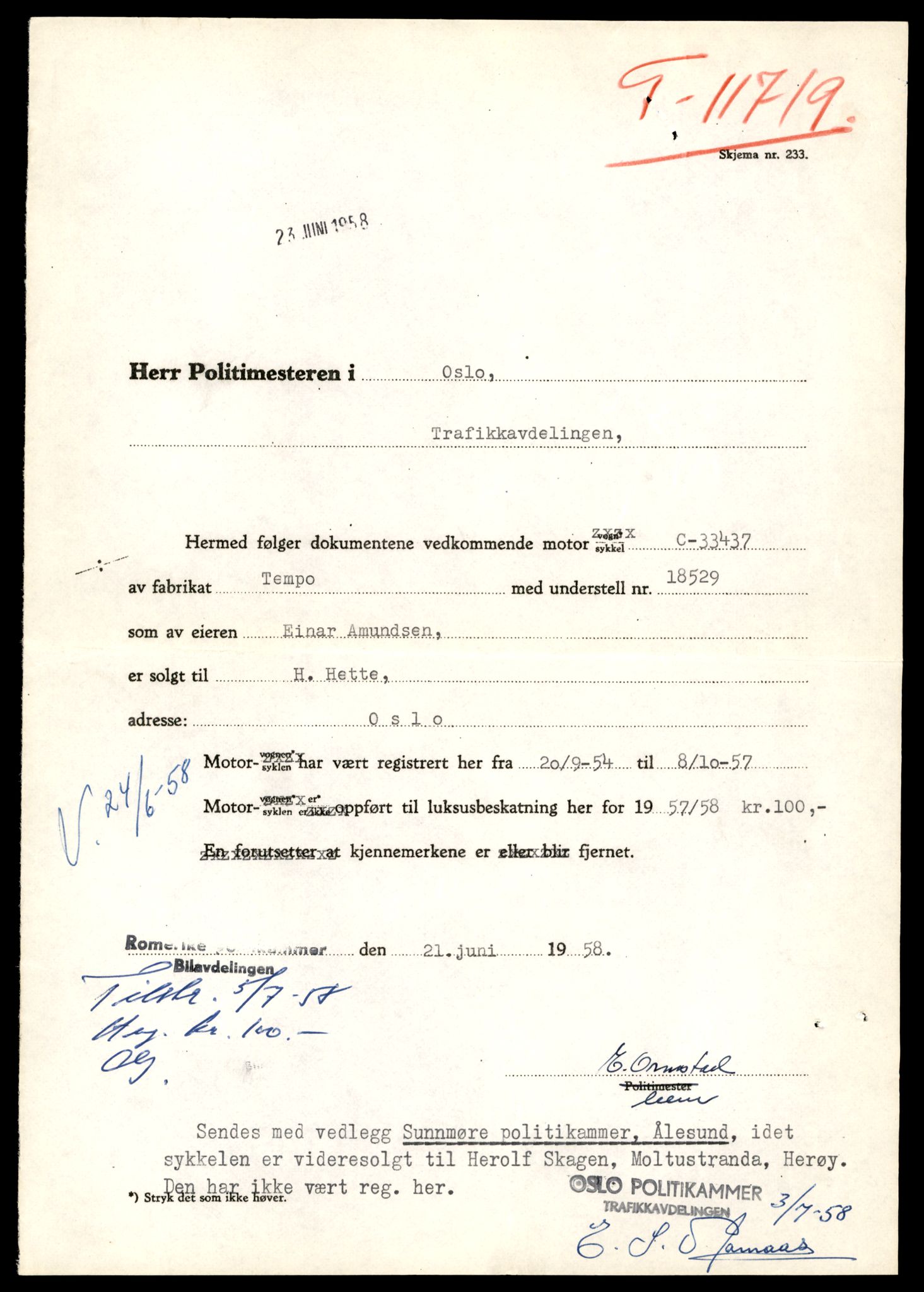Møre og Romsdal vegkontor - Ålesund trafikkstasjon, SAT/A-4099/F/Fe/L0030: Registreringskort for kjøretøy T 11620 - T 11799, 1927-1998, s. 1237