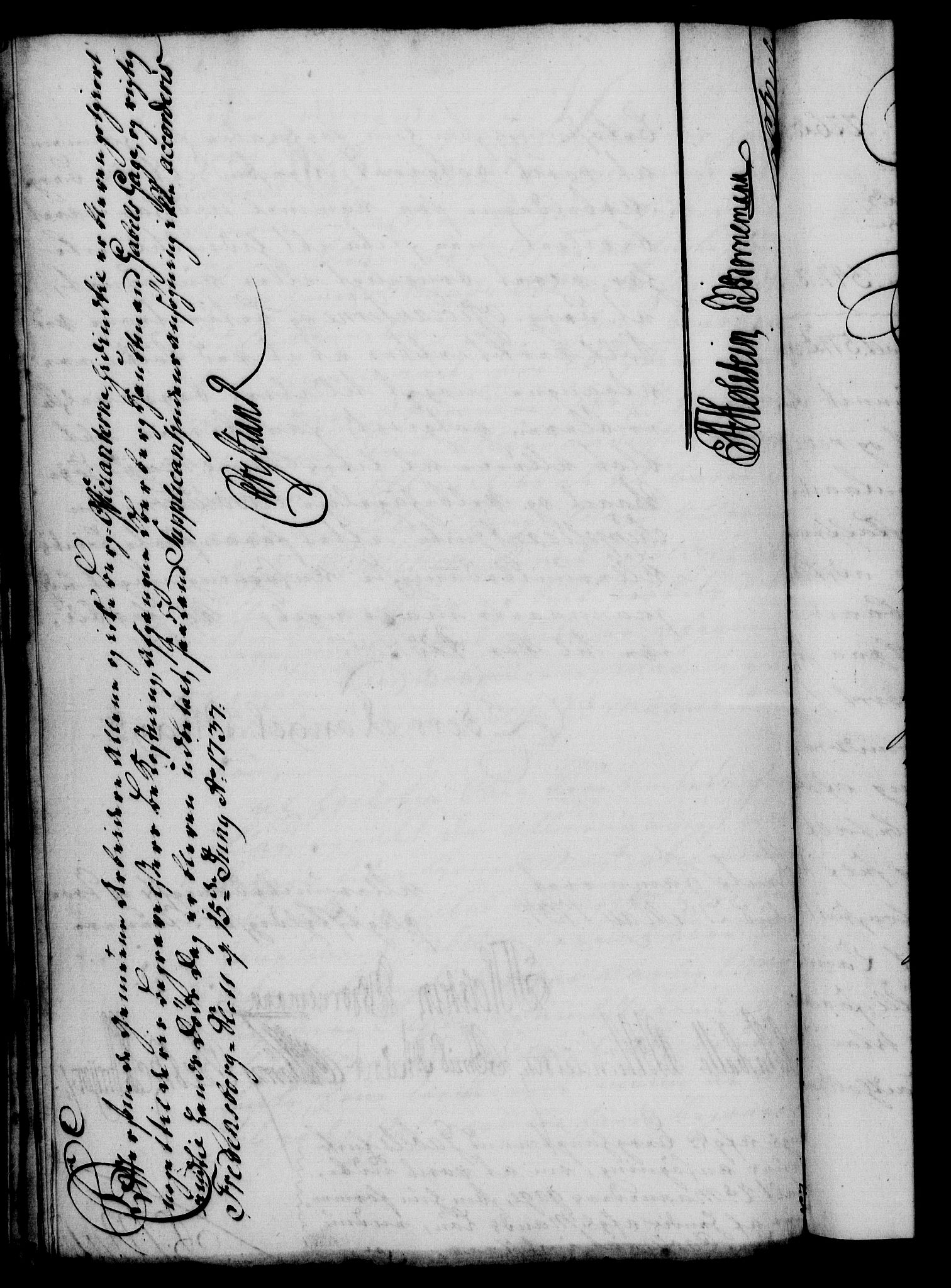Rentekammeret, Kammerkanselliet, RA/EA-3111/G/Gf/Gfa/L0020: Norsk relasjons- og resolusjonsprotokoll (merket RK 52.20), 1737, s. 413