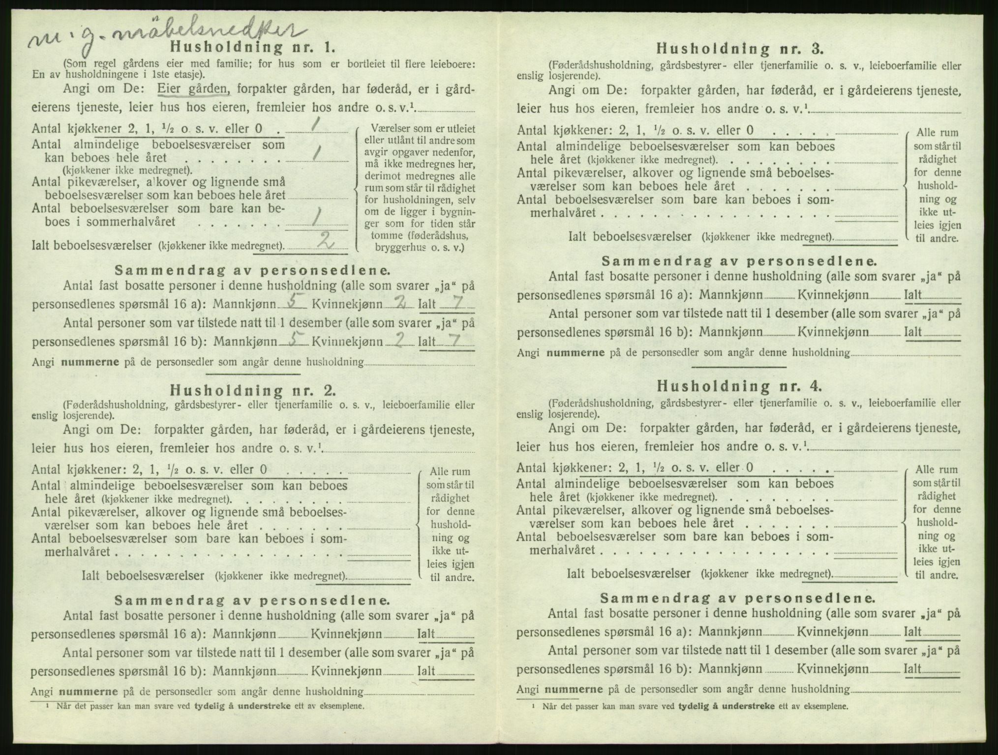 SAT, Folketelling 1920 for 1530 Vatne herred, 1920, s. 165