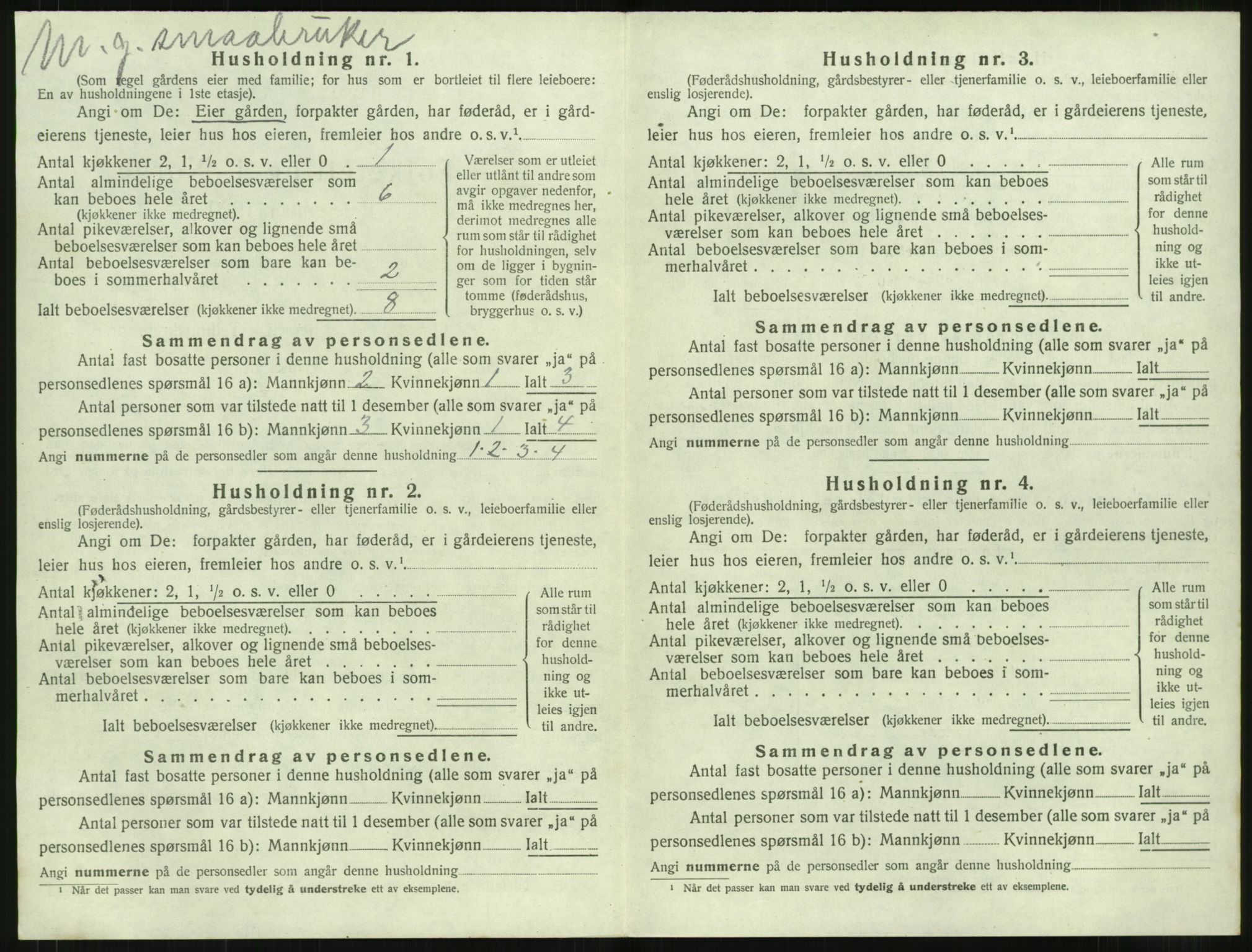 SAT, Folketelling 1920 for 1535 Vestnes herred, 1920, s. 1058