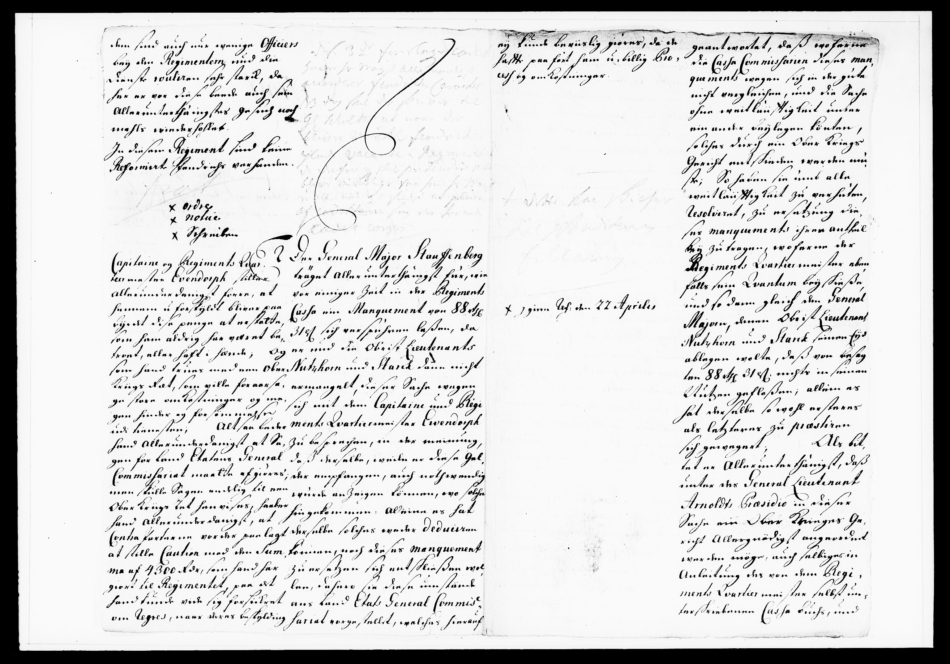 Krigskollegiet, Krigskancelliet, DRA/A-0006/-/1122-1129: Refererede sager, 1735, s. 177