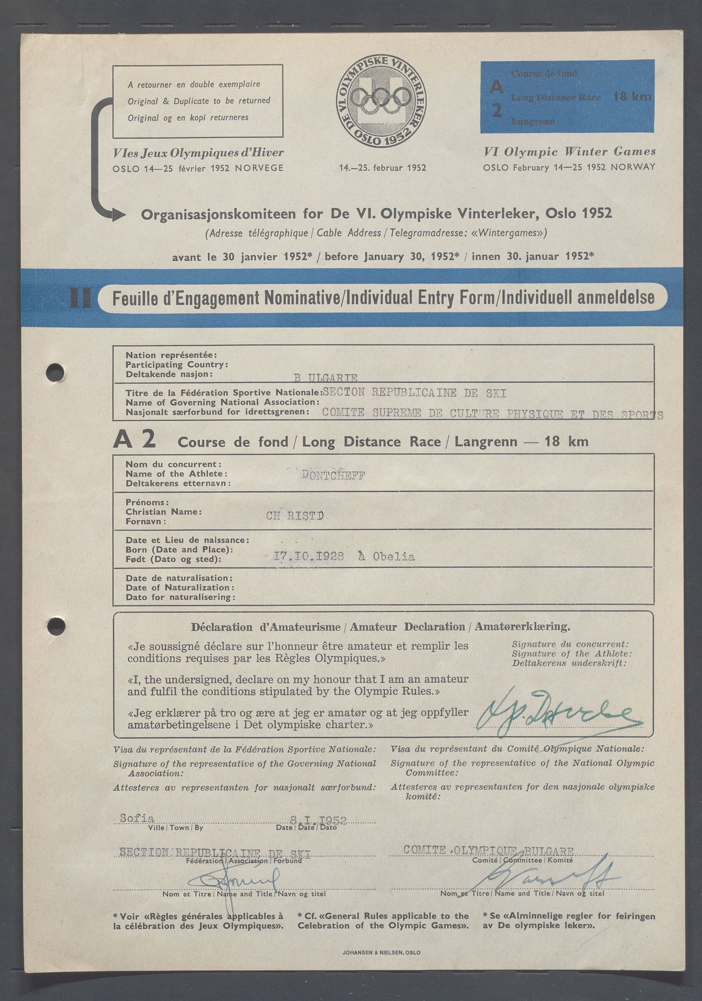 Organisasjonskomiteen for de VI. olympiske vinterleker, OBA/A-20130/H/Ha, 1951-1952, s. 69