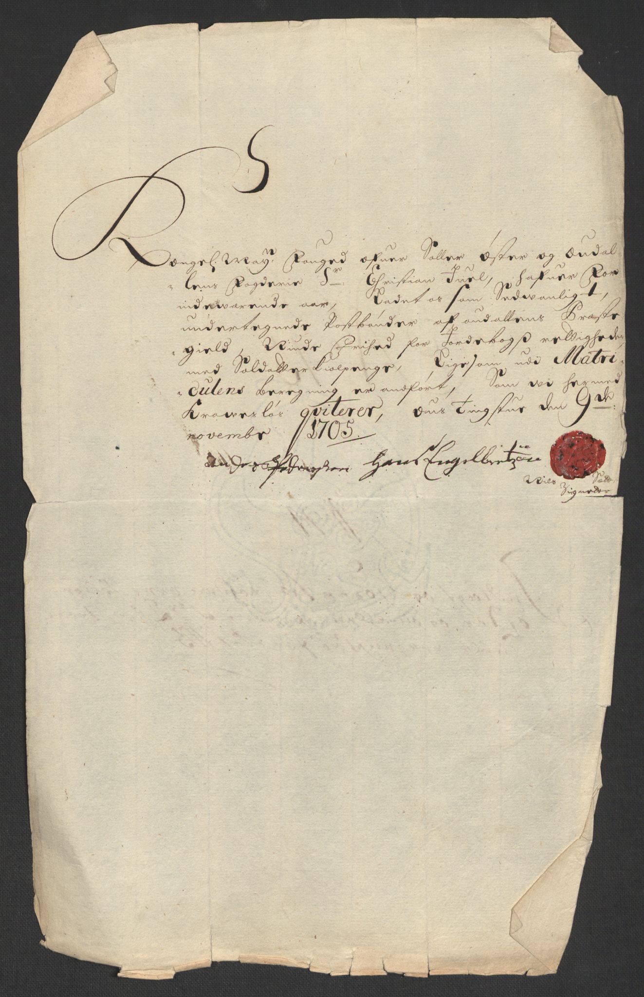 Rentekammeret inntil 1814, Reviderte regnskaper, Fogderegnskap, AV/RA-EA-4092/R13/L0843: Fogderegnskap Solør, Odal og Østerdal, 1705-1706, s. 261
