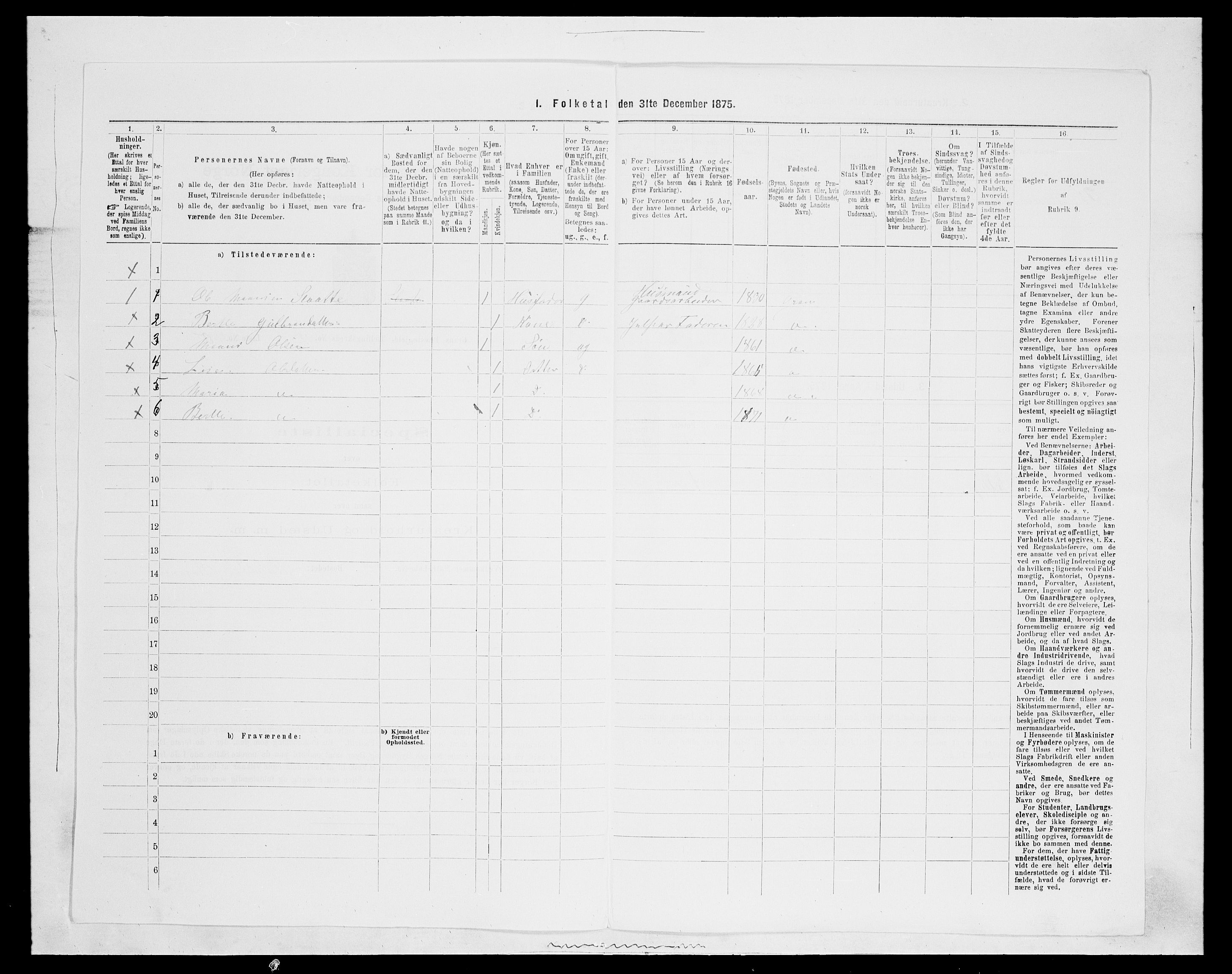 SAH, Folketelling 1875 for 0534P Gran prestegjeld, 1875, s. 2360