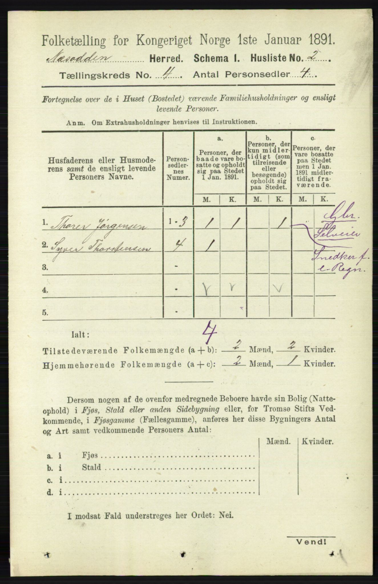 RA, Folketelling 1891 for 0216 Nesodden herred, 1891, s. 1648