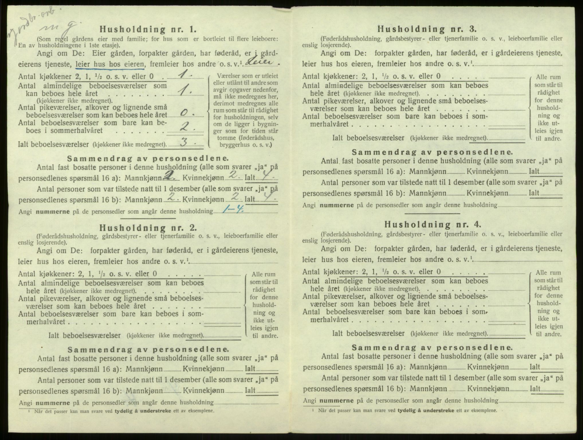 SAB, Folketelling 1920 for 1421 Aurland herred, 1920, s. 791