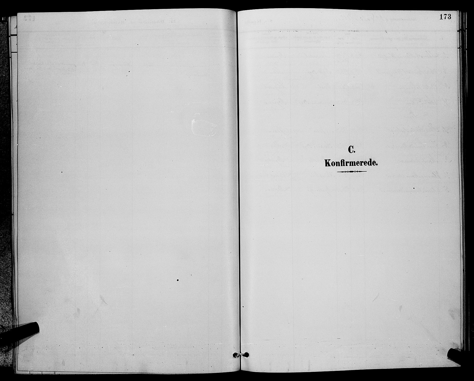 Sørum prestekontor Kirkebøker, SAO/A-10303/G/Ga/L0005: Klokkerbok nr. I 5.2, 1886-1894, s. 173