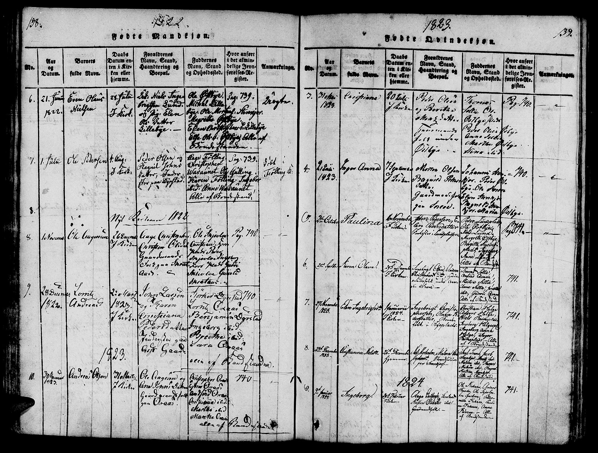 Ministerialprotokoller, klokkerbøker og fødselsregistre - Nord-Trøndelag, SAT/A-1458/746/L0441: Ministerialbok nr. 746A03 /3, 1816-1827, s. 138-139
