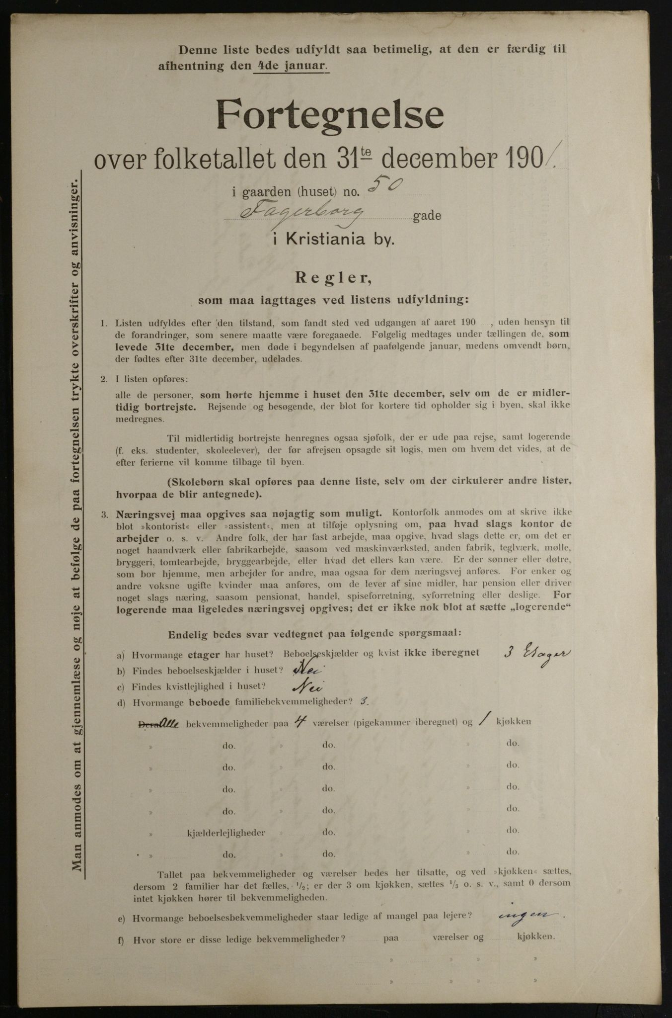 OBA, Kommunal folketelling 31.12.1901 for Kristiania kjøpstad, 1901, s. 3733