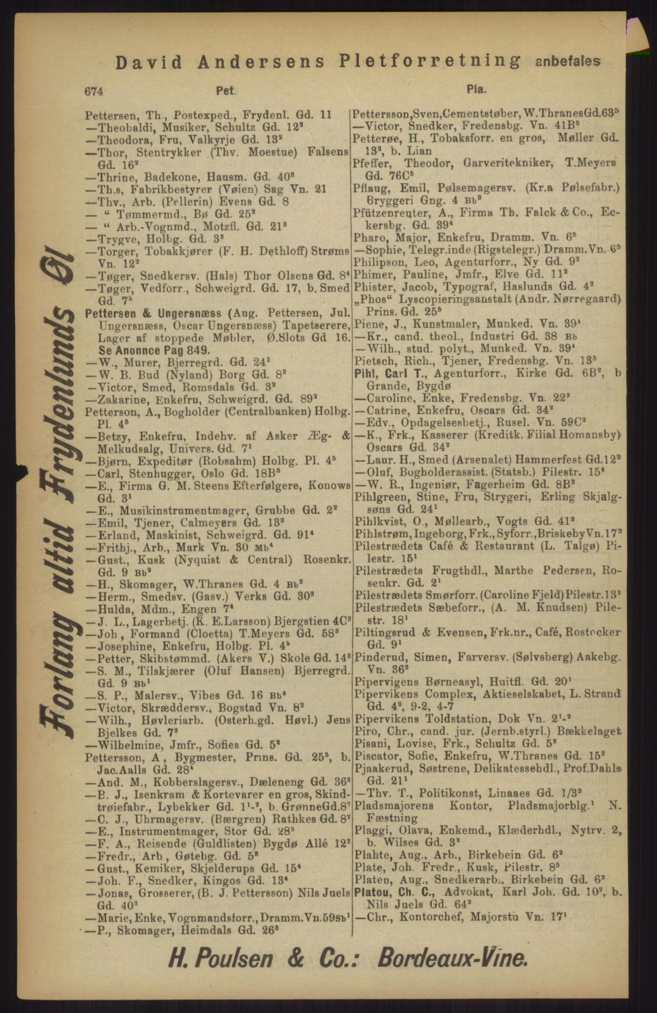 Kristiania/Oslo adressebok, PUBL/-, 1902, s. 674