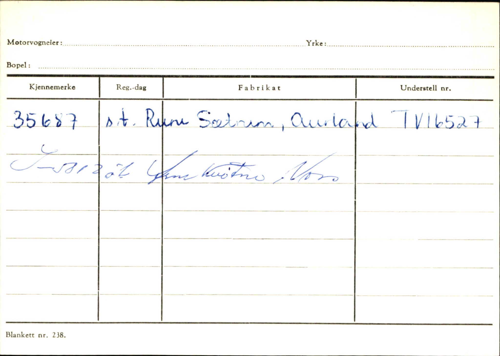 Statens vegvesen, Sogn og Fjordane vegkontor, SAB/A-5301/4/F/L0125: Eigarregister Sogndal V-Å. Aurland A-Å. Fjaler A-N, 1945-1975, s. 1350