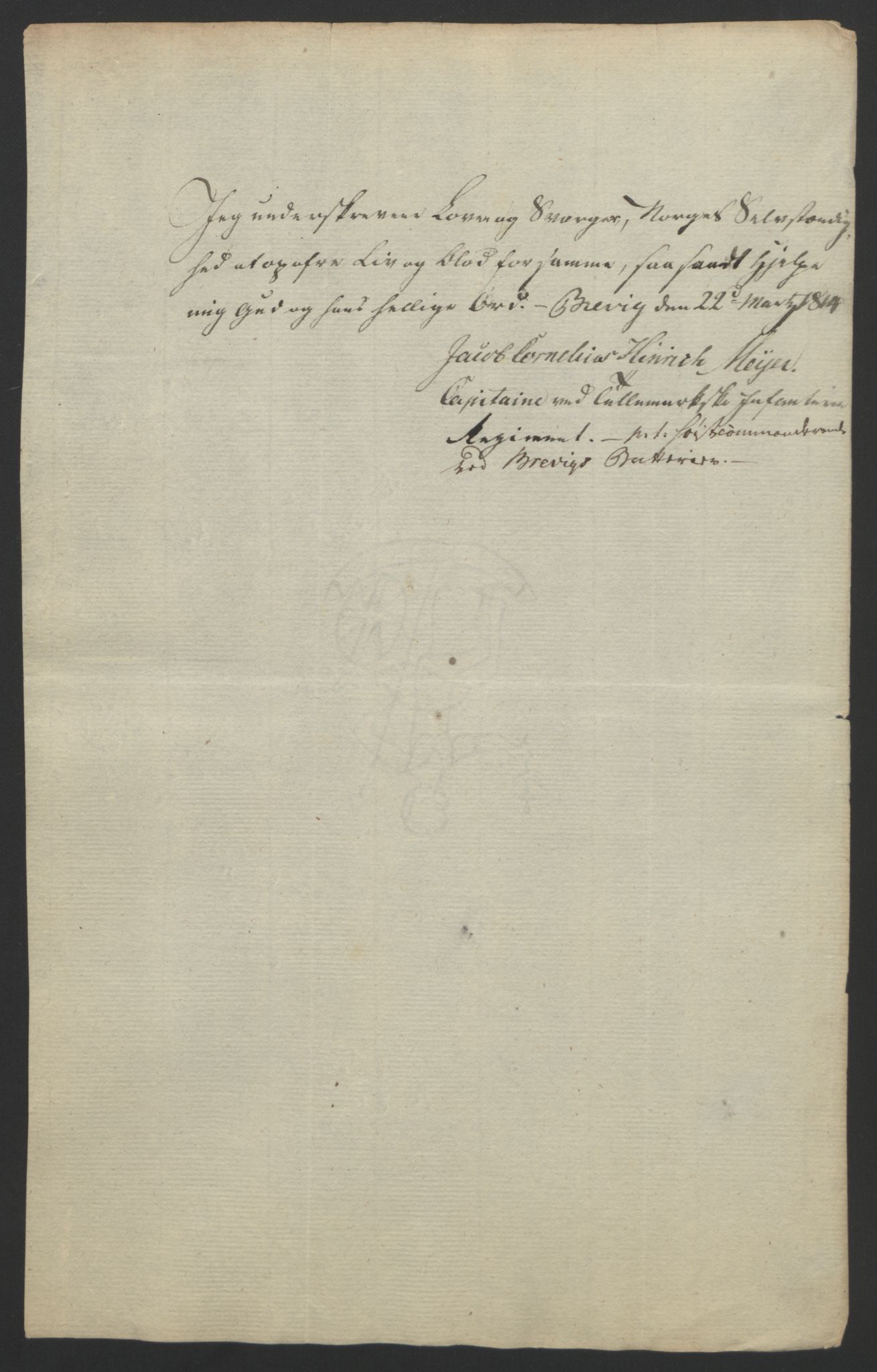 Statsrådssekretariatet, AV/RA-S-1001/D/Db/L0007: Fullmakter for Eidsvollsrepresentantene i 1814. , 1814, s. 97