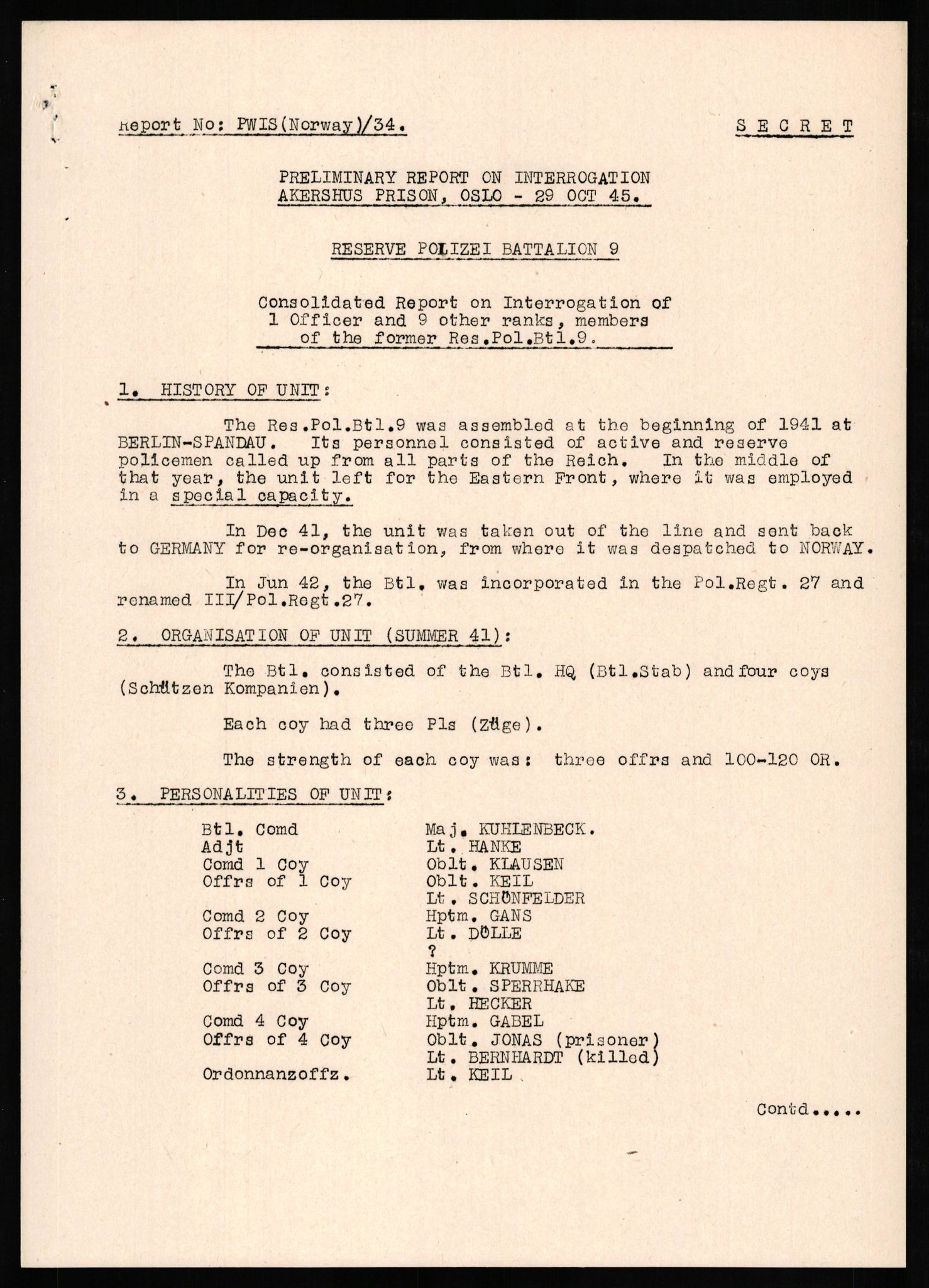 Forsvaret, Forsvarets overkommando II, RA/RAFA-3915/D/Db/L0023: CI Questionaires. Tyske okkupasjonsstyrker i Norge. Tyskere., 1945-1946, s. 548