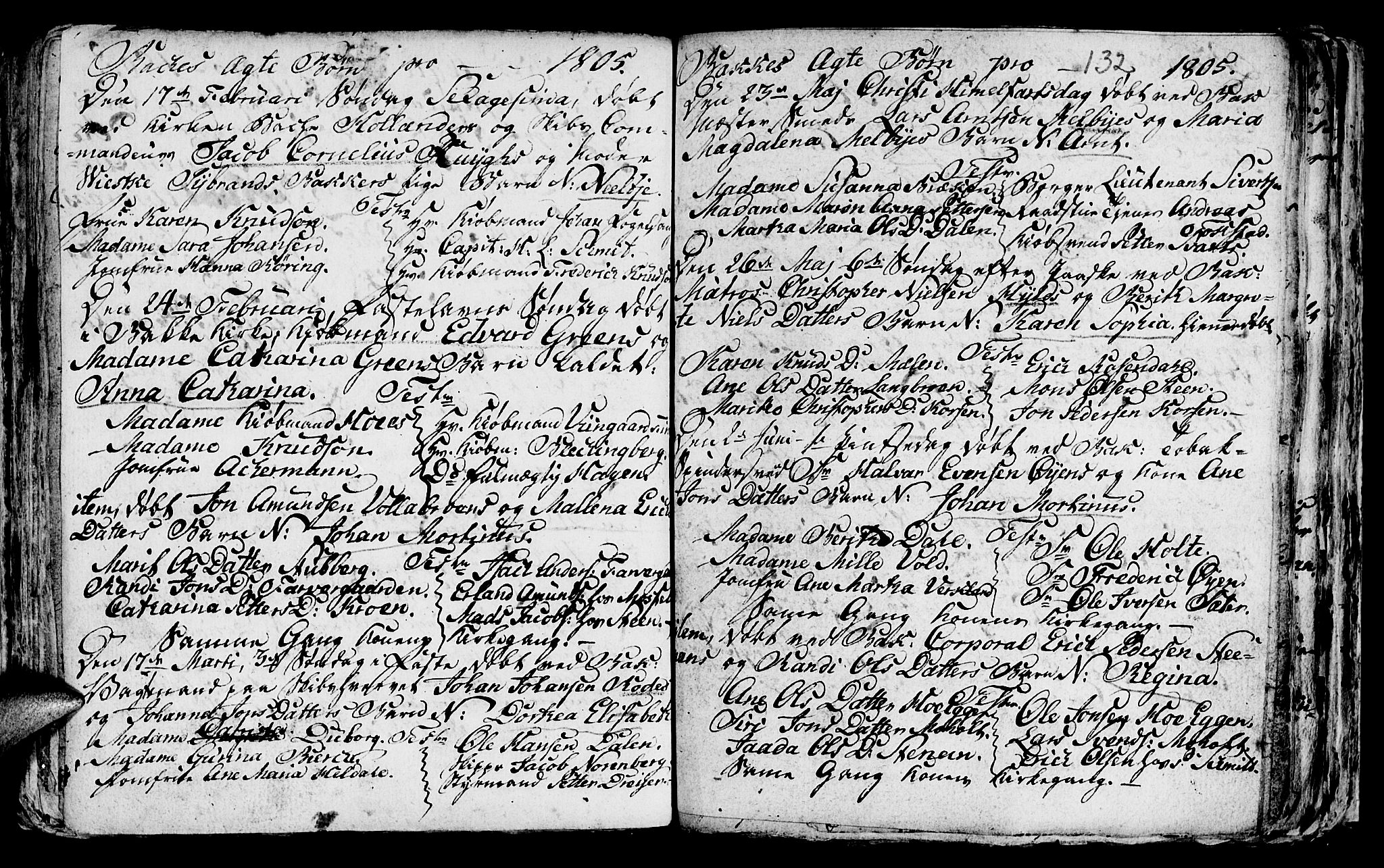 Ministerialprotokoller, klokkerbøker og fødselsregistre - Sør-Trøndelag, SAT/A-1456/604/L0218: Klokkerbok nr. 604C01, 1754-1819, s. 132
