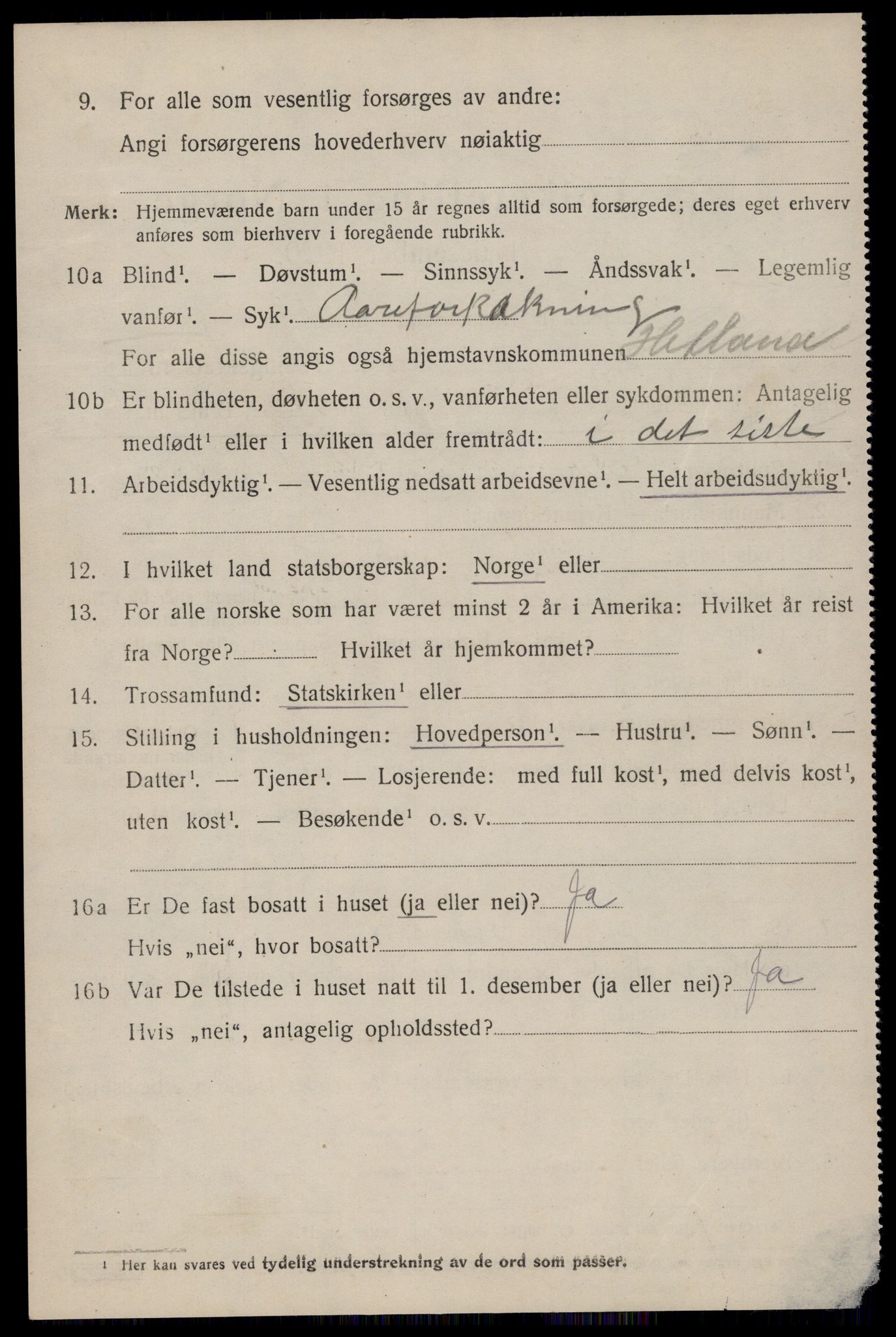 SAST, Folketelling 1920 for 1126 Hetland herred, 1920, s. 25116