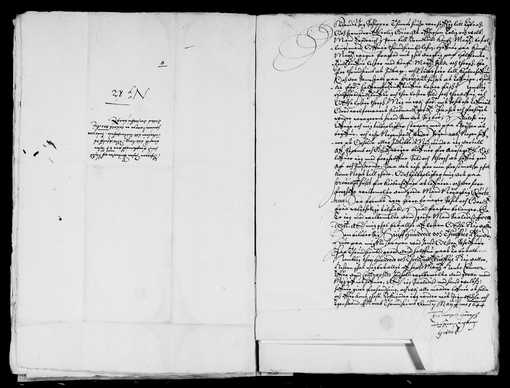 Rentekammeret inntil 1814, Reviderte regnskaper, Lensregnskaper, AV/RA-EA-5023/R/Rb/Rbw/L0077: Trondheim len, 1642-1644