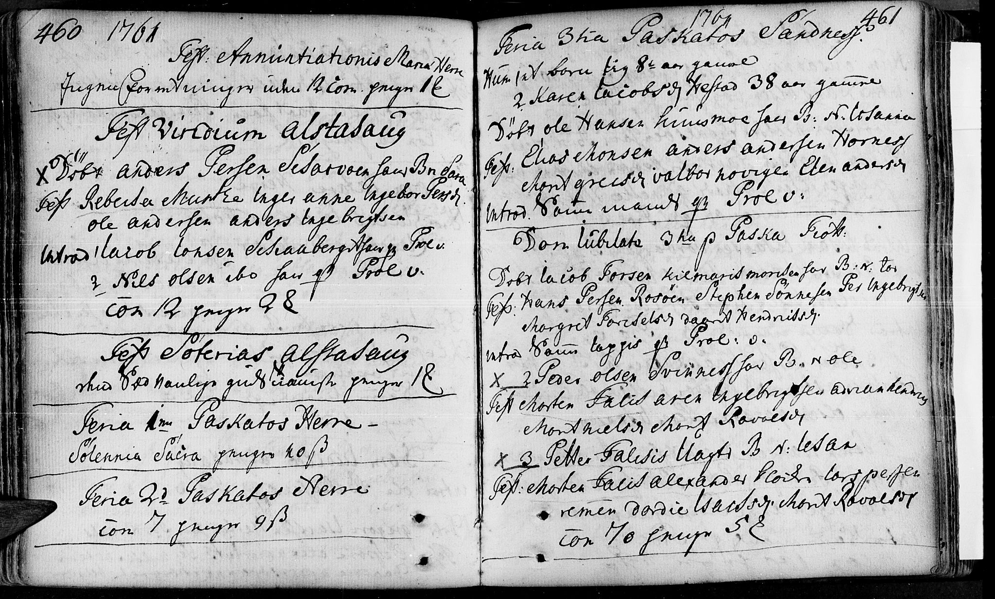 Ministerialprotokoller, klokkerbøker og fødselsregistre - Nordland, AV/SAT-A-1459/830/L0434: Ministerialbok nr. 830A03, 1737-1767, s. 460-461