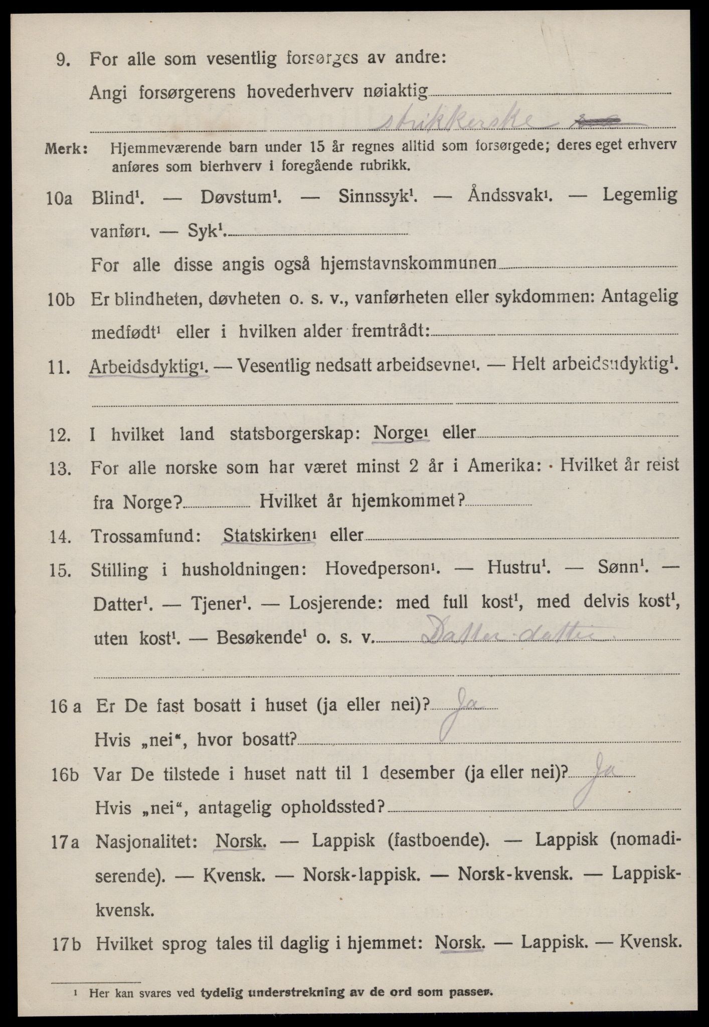 SAT, Folketelling 1920 for 1627 Bjugn herred, 1920, s. 564