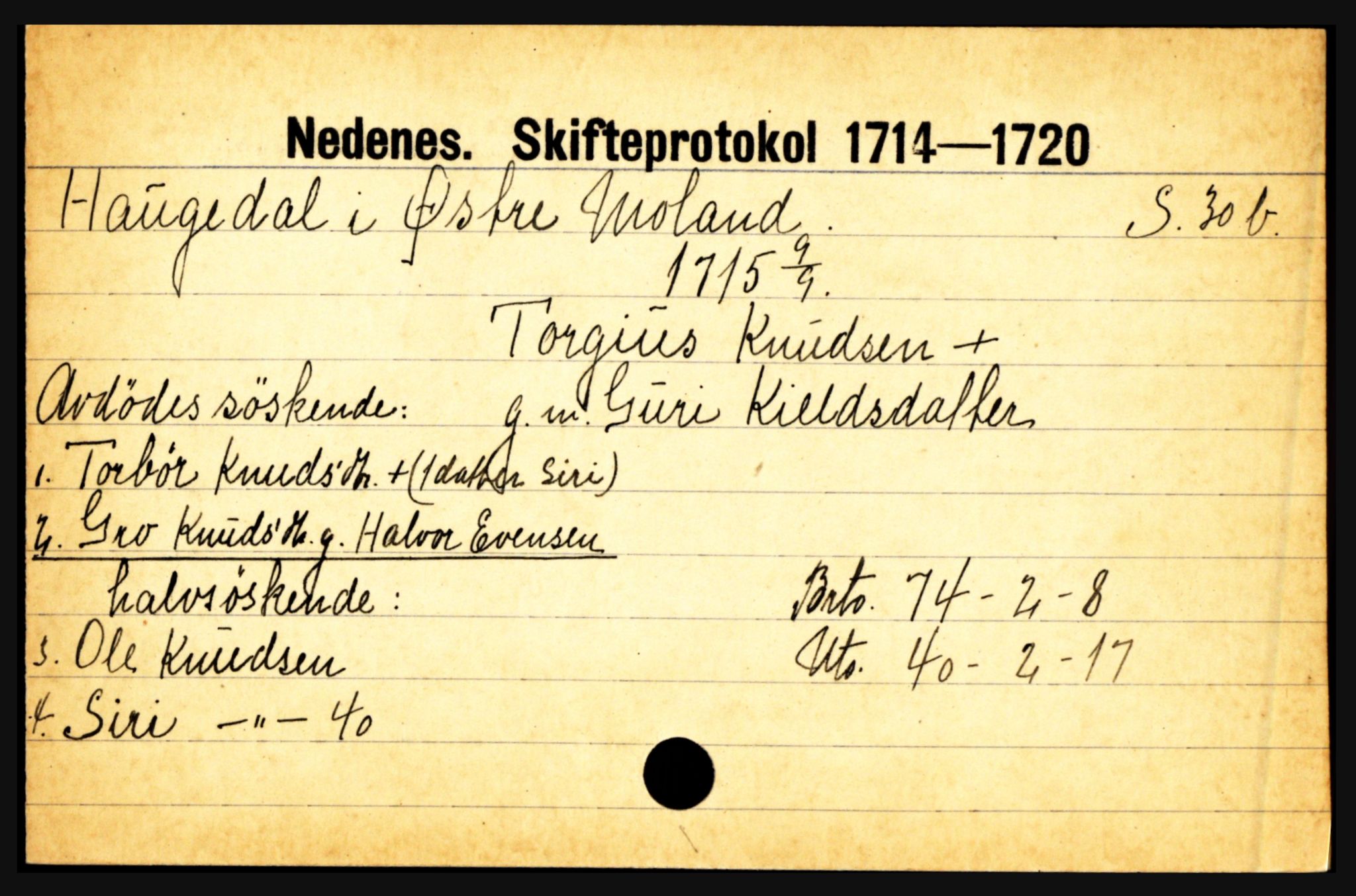 Nedenes sorenskriveri før 1824, AV/SAK-1221-0007/H, s. 11087