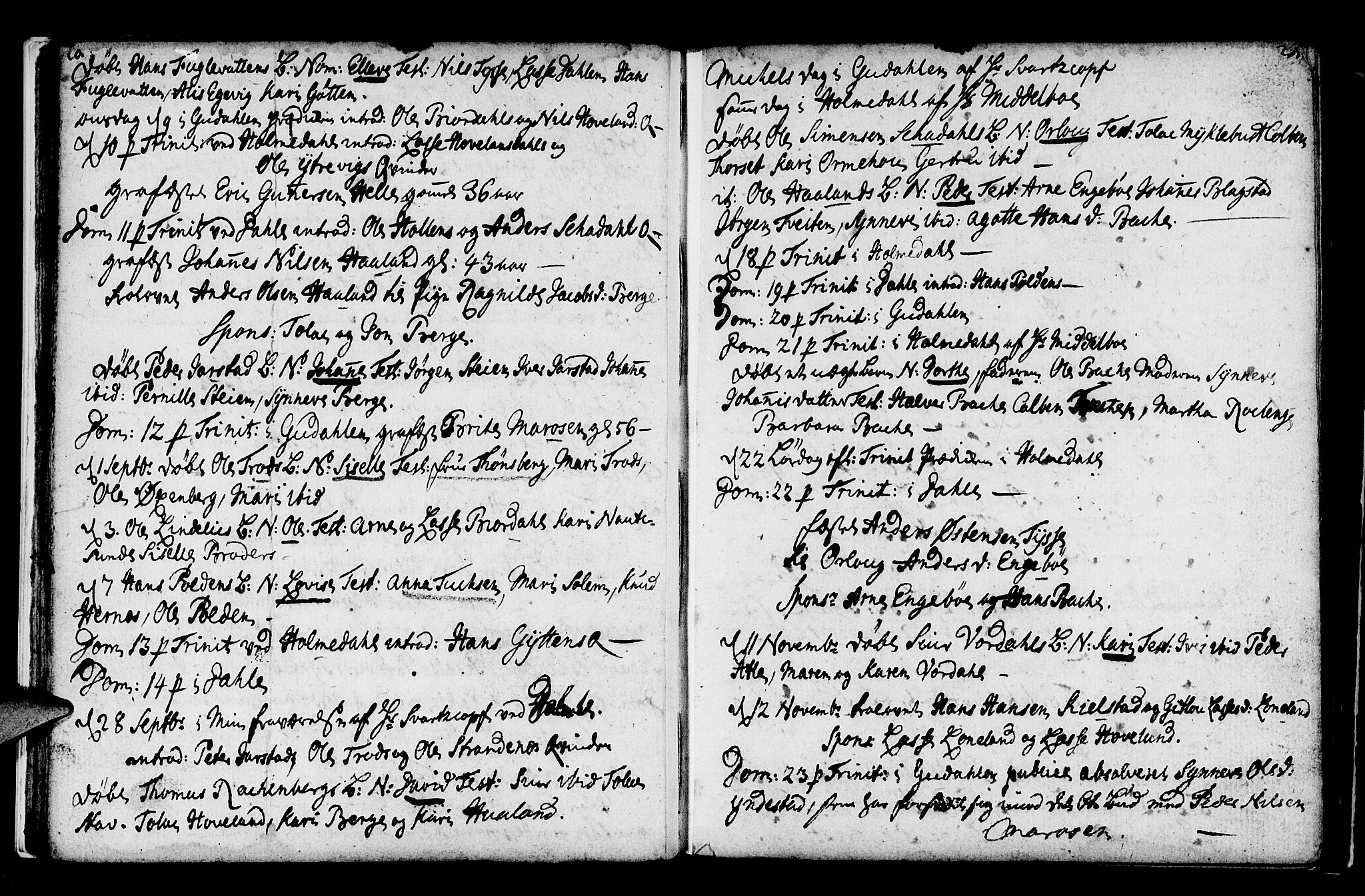 Fjaler sokneprestembete, AV/SAB-A-79801/H/Haa/Haaa/L0001: Ministerialbok nr. A 1, 1755-1778, s. 20-21