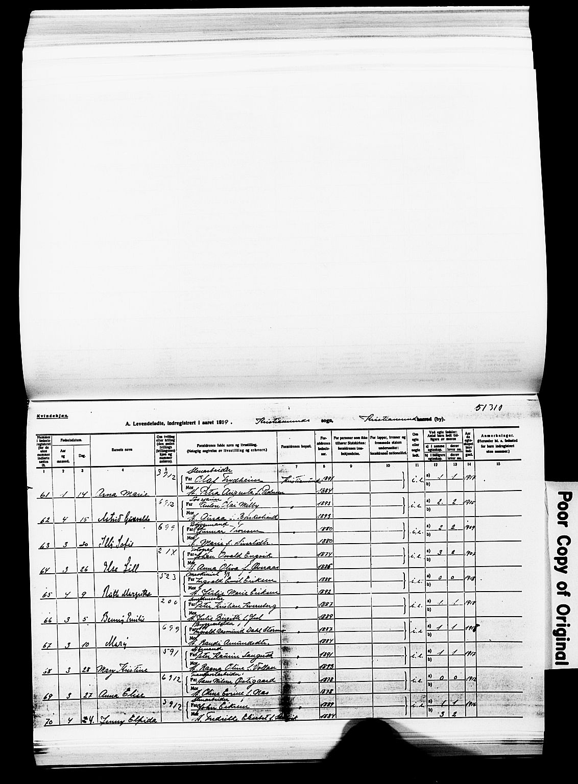 Ministerialprotokoller, klokkerbøker og fødselsregistre - Møre og Romsdal, AV/SAT-A-1454/572/L0861: Ministerialbok nr. 572D05, 1913-1920