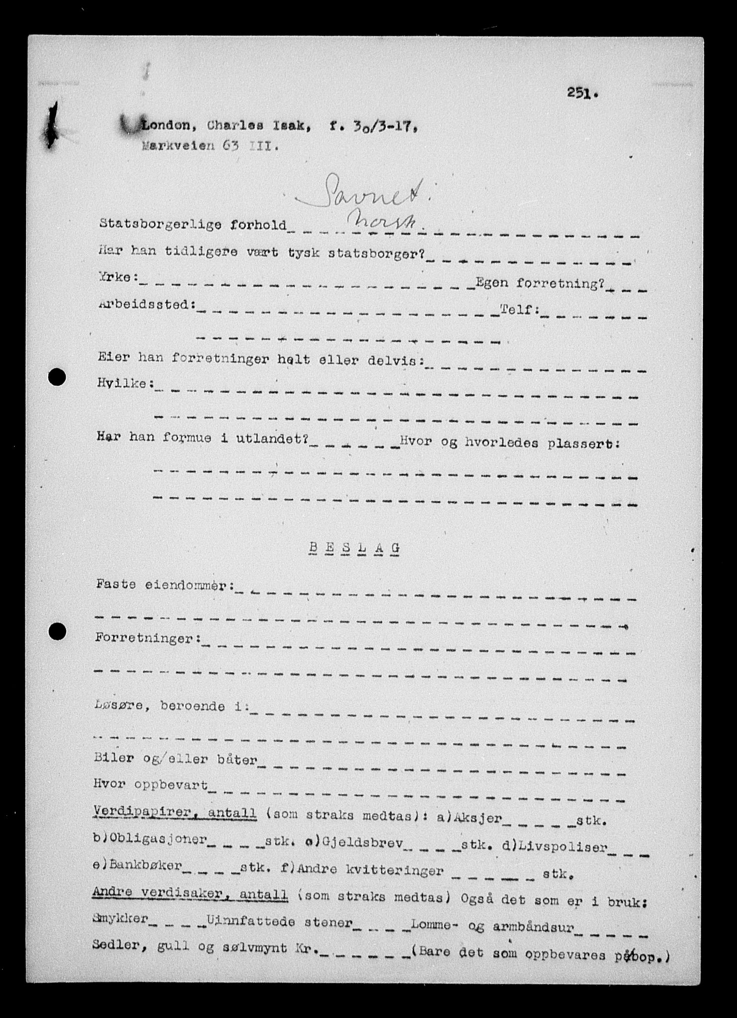 Justisdepartementet, Tilbakeføringskontoret for inndratte formuer, RA/S-1564/H/Hc/Hcc/L0960: --, 1945-1947, s. 348