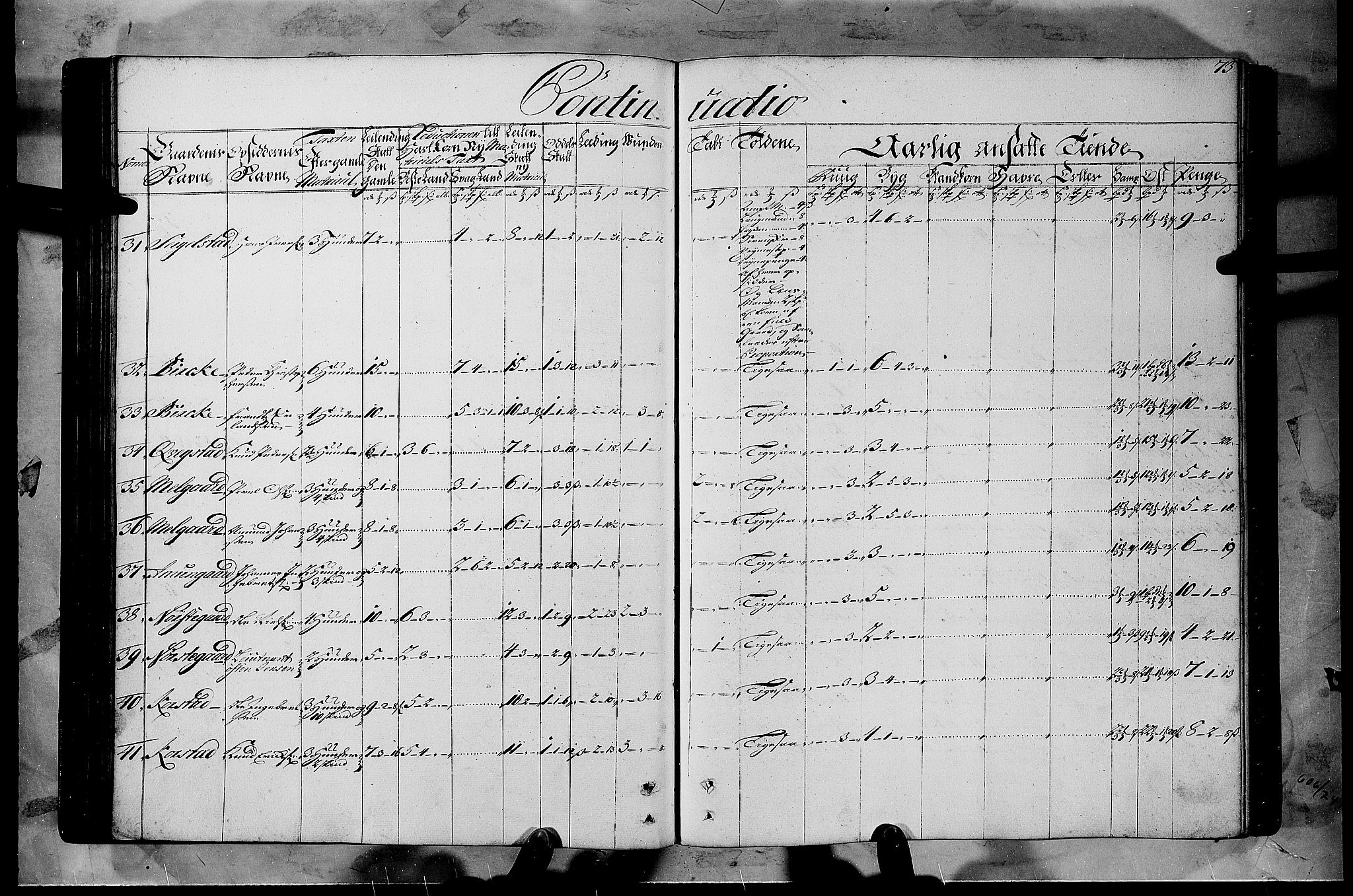 Rentekammeret inntil 1814, Realistisk ordnet avdeling, AV/RA-EA-4070/N/Nb/Nbf/L0108: Gudbrandsdalen matrikkelprotokoll, 1723, s. 72b-73a