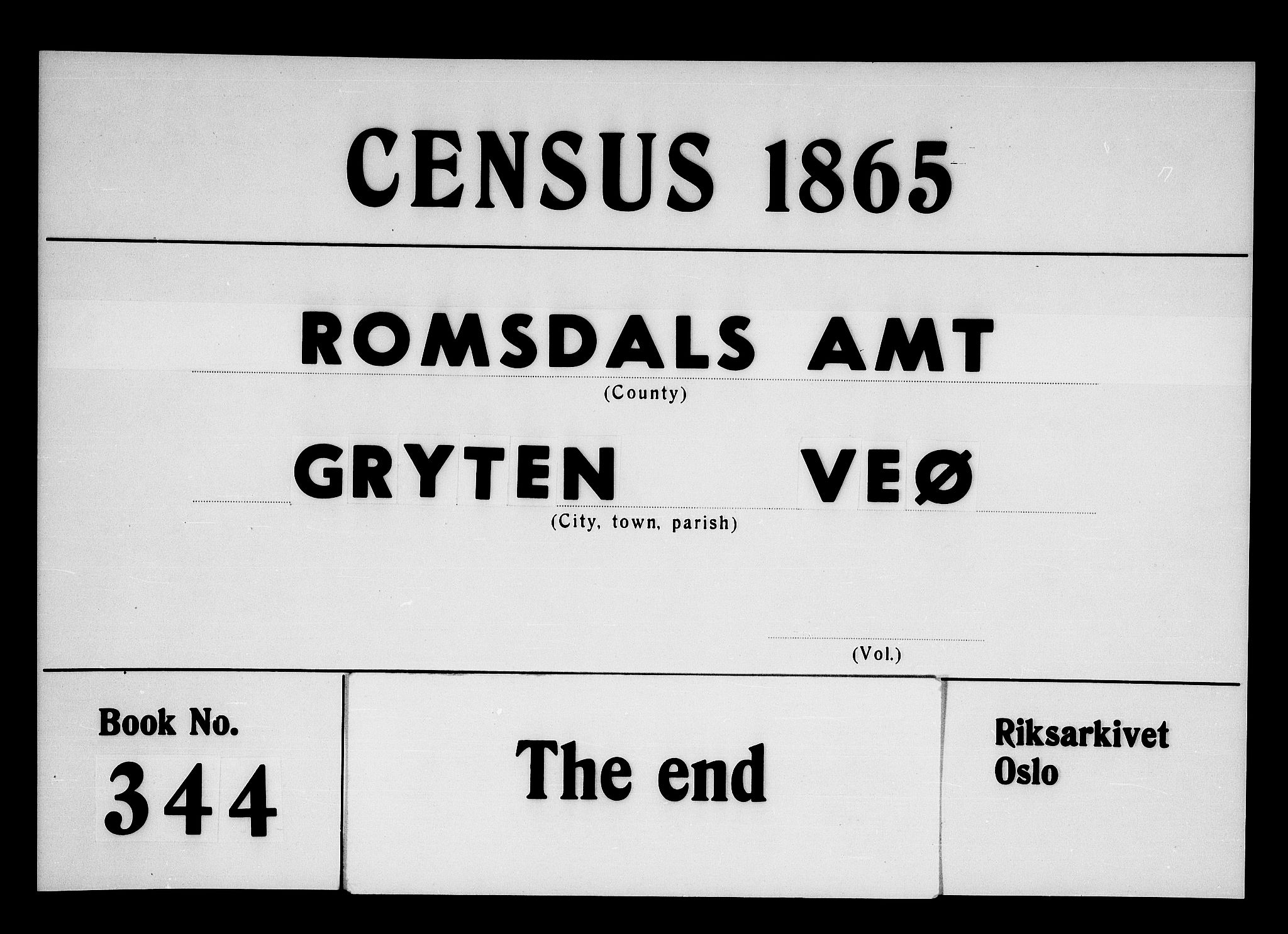 RA, Folketelling 1865 for 1541P Veøy prestegjeld, 1865, s. 98