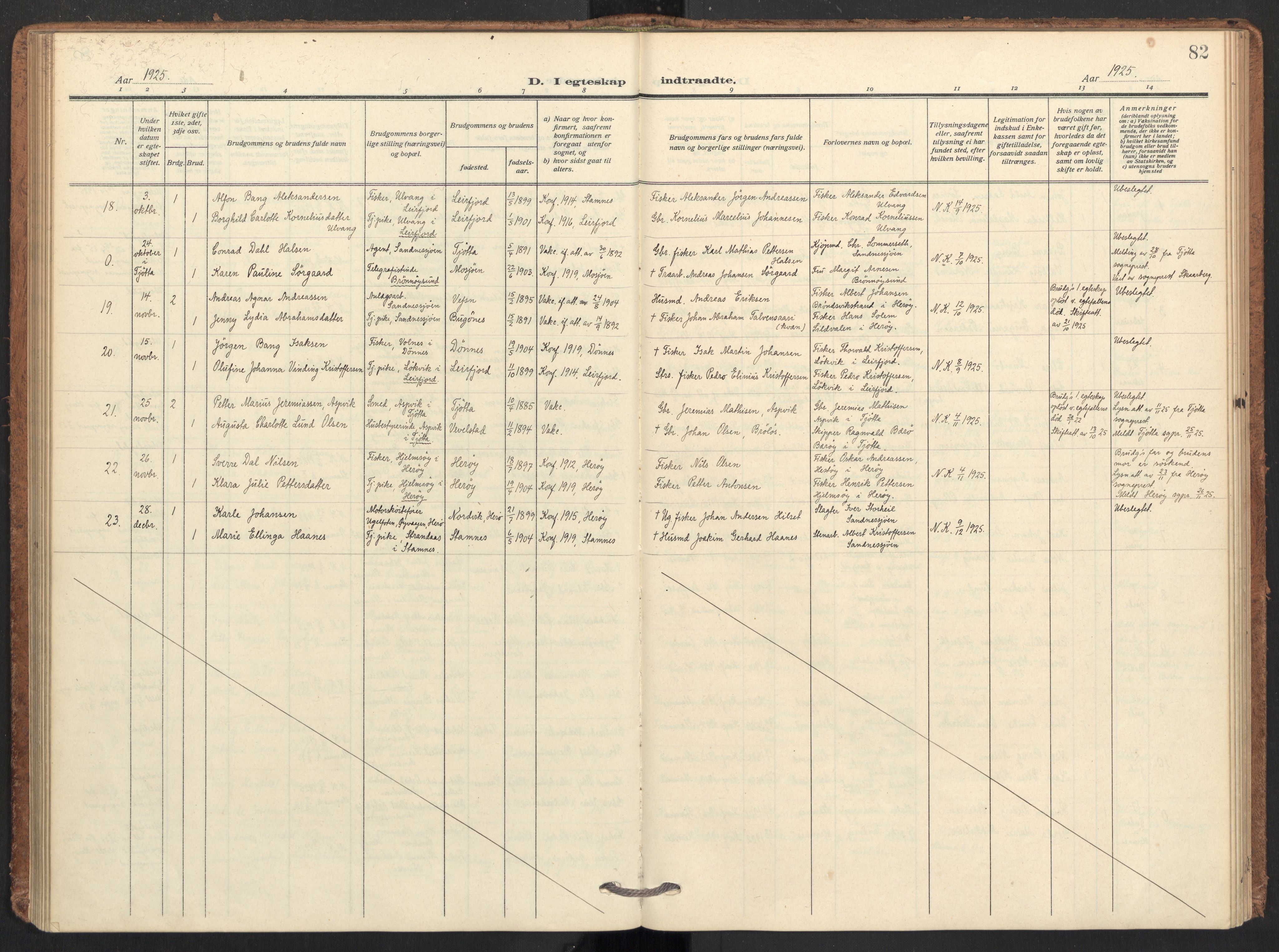 Ministerialprotokoller, klokkerbøker og fødselsregistre - Nordland, AV/SAT-A-1459/831/L0473: Ministerialbok nr. 831A04, 1909-1934, s. 82