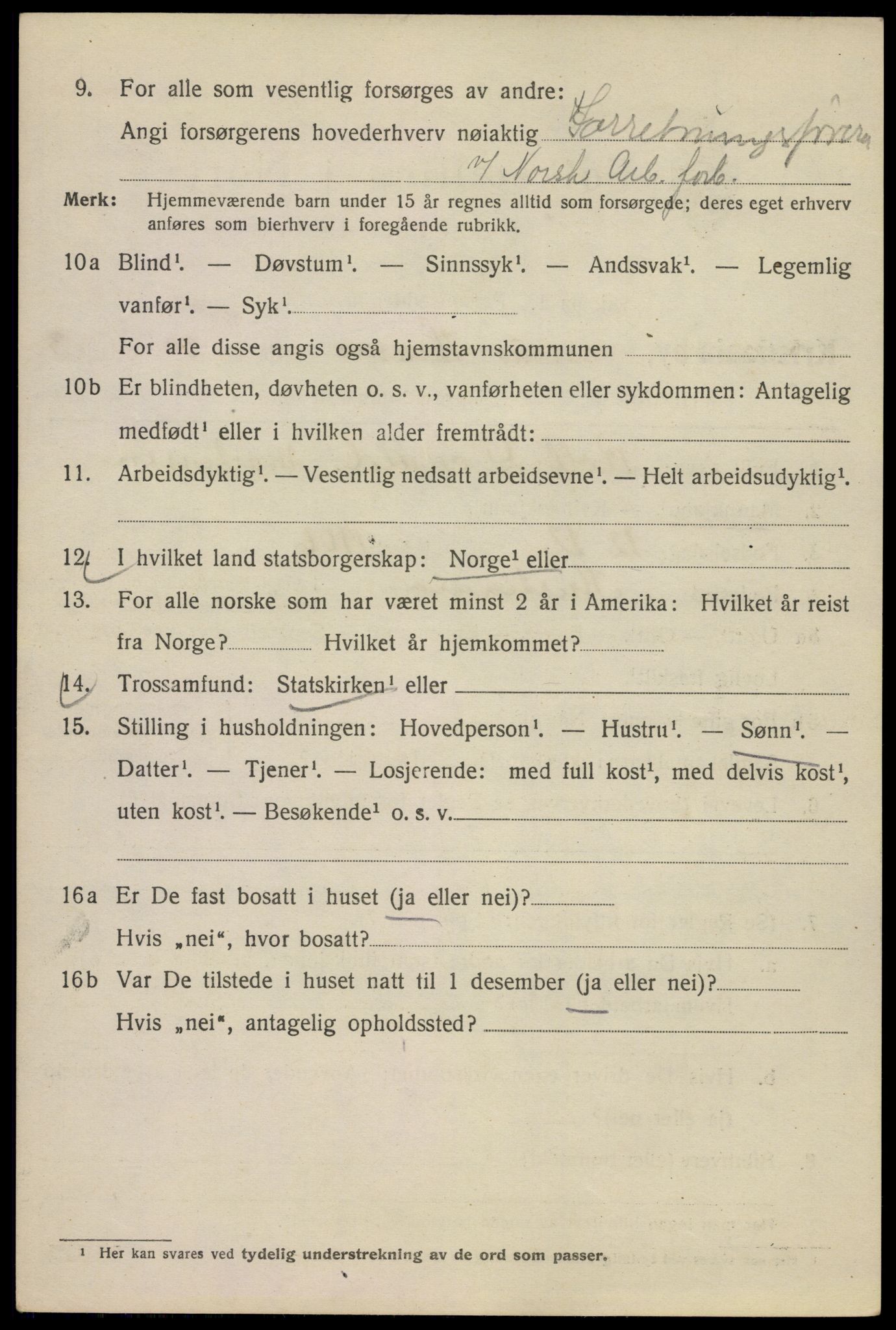 SAO, Folketelling 1920 for 0301 Kristiania kjøpstad, 1920, s. 375442