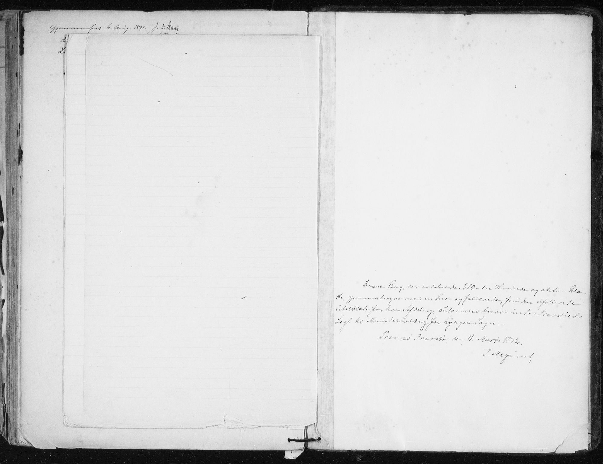 Lyngen sokneprestembete, AV/SATØ-S-1289/H/He/Hea/L0008kirke: Ministerialbok nr. 8, 1891-1902