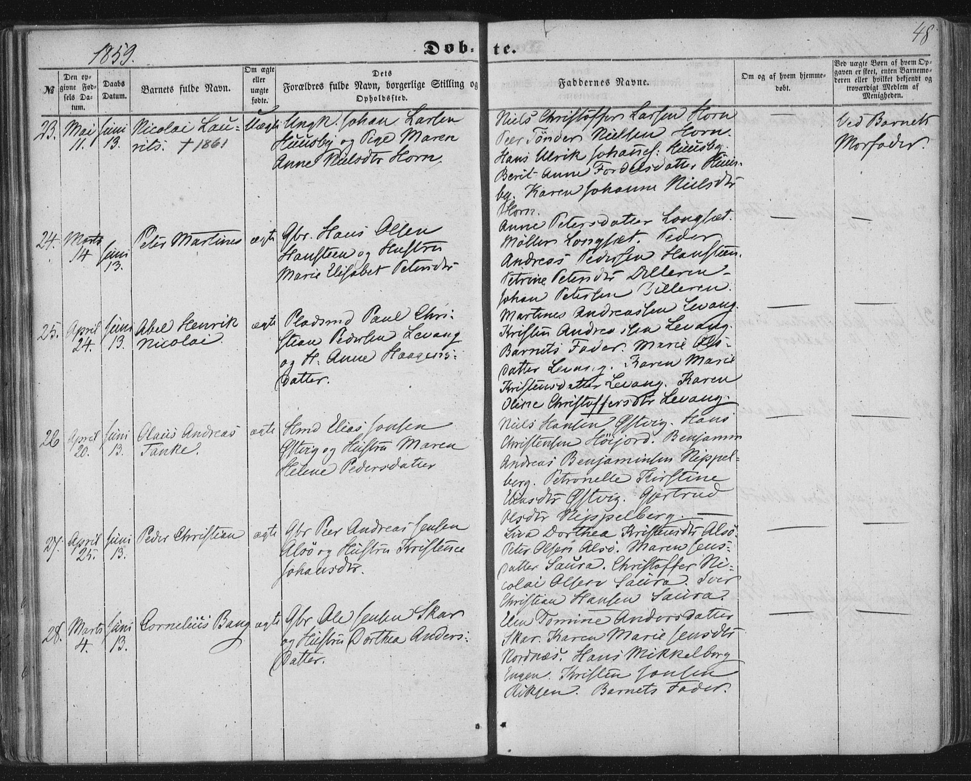 Ministerialprotokoller, klokkerbøker og fødselsregistre - Nordland, AV/SAT-A-1459/838/L0550: Ministerialbok nr. 838A08, 1855-1865, s. 48