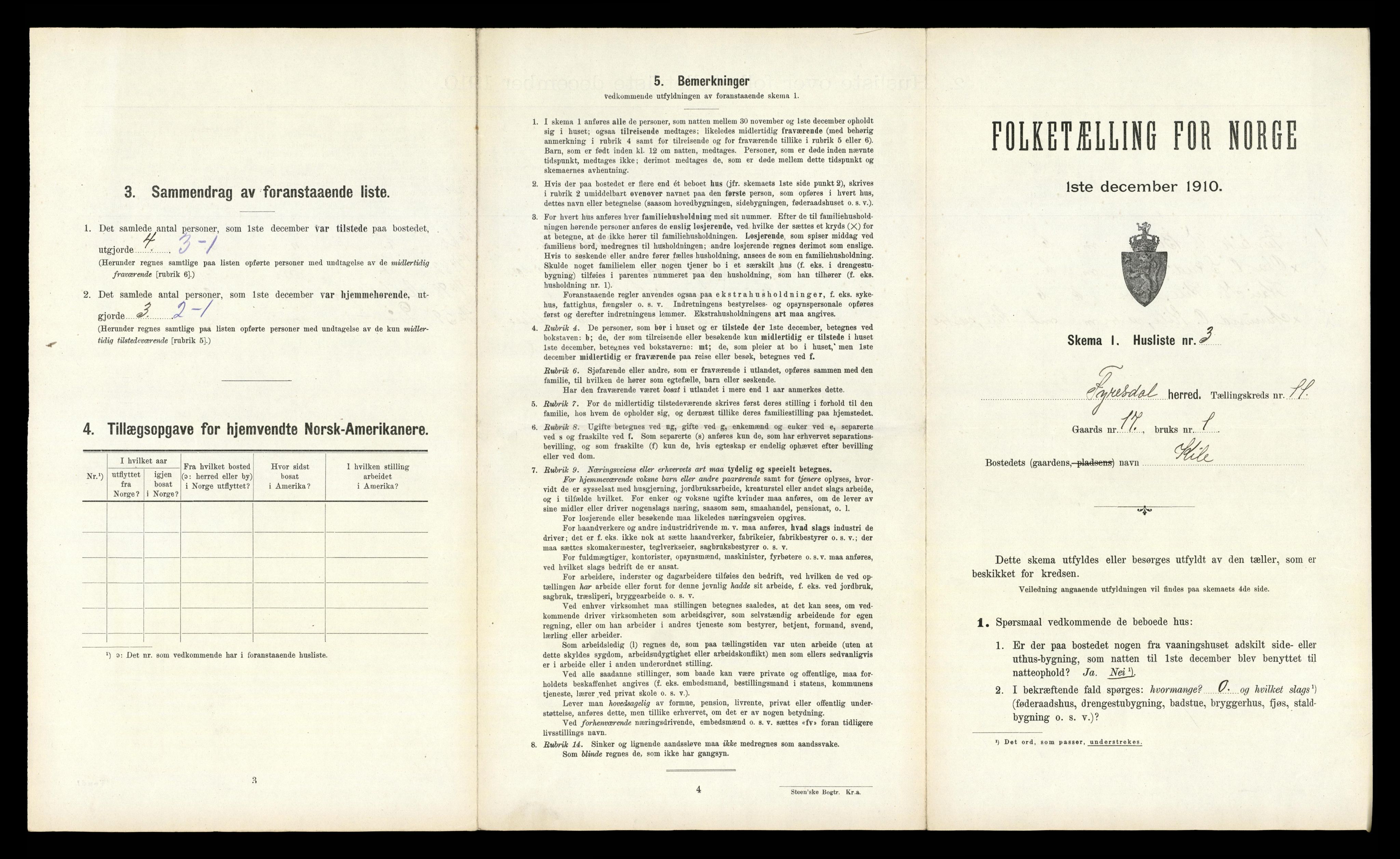 RA, Folketelling 1910 for 0831 Fyresdal herred, 1910, s. 691