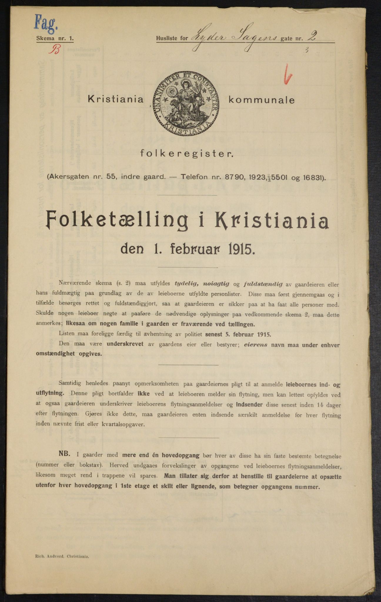 OBA, Kommunal folketelling 1.2.1915 for Kristiania, 1915, s. 57822