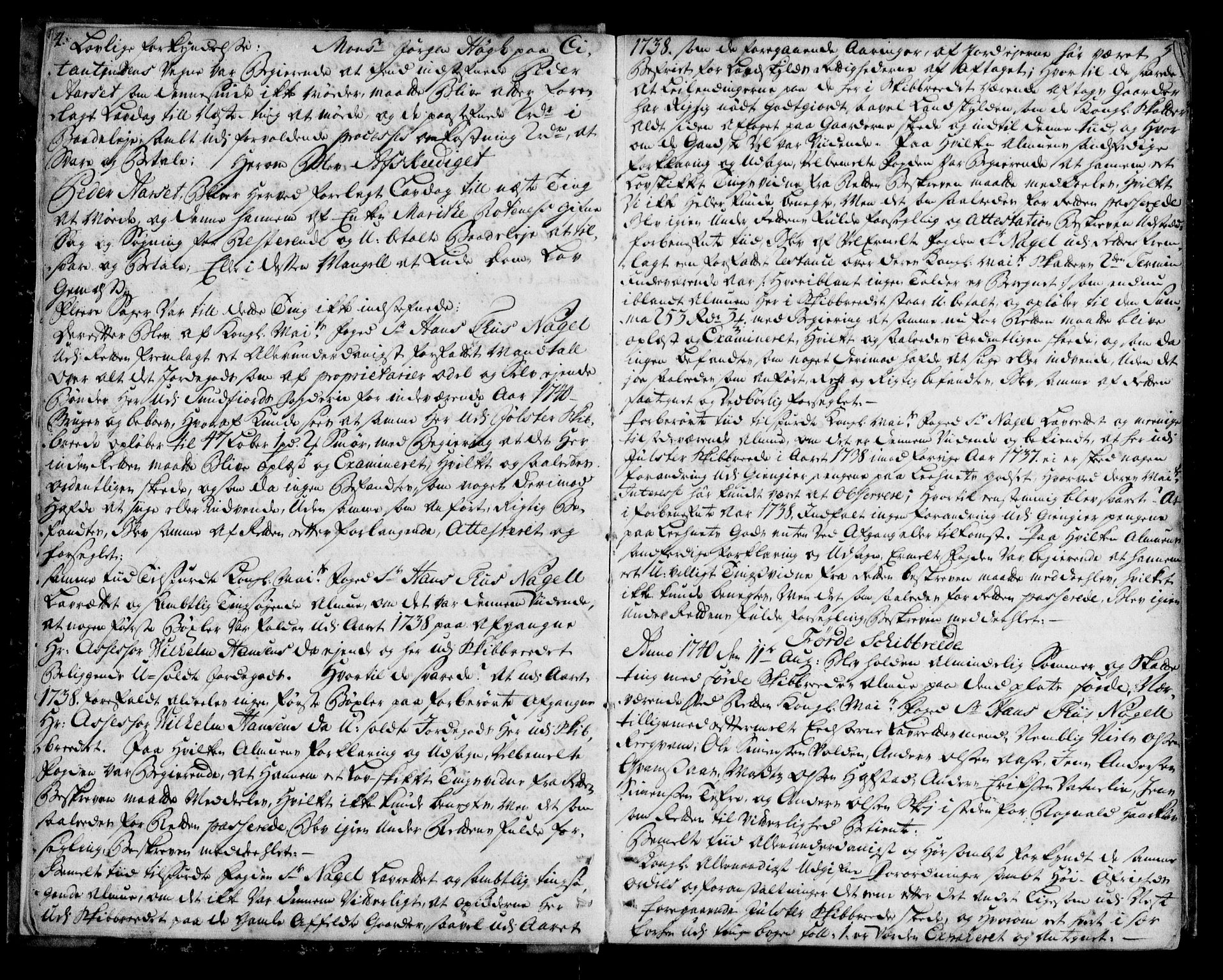 Sunnfjord tingrett, AV/SAB-A-3201/1/F/Fa/Faa/L0012: Tingbok  - gardar under Lenets gods, 1740-1745, s. 4-5