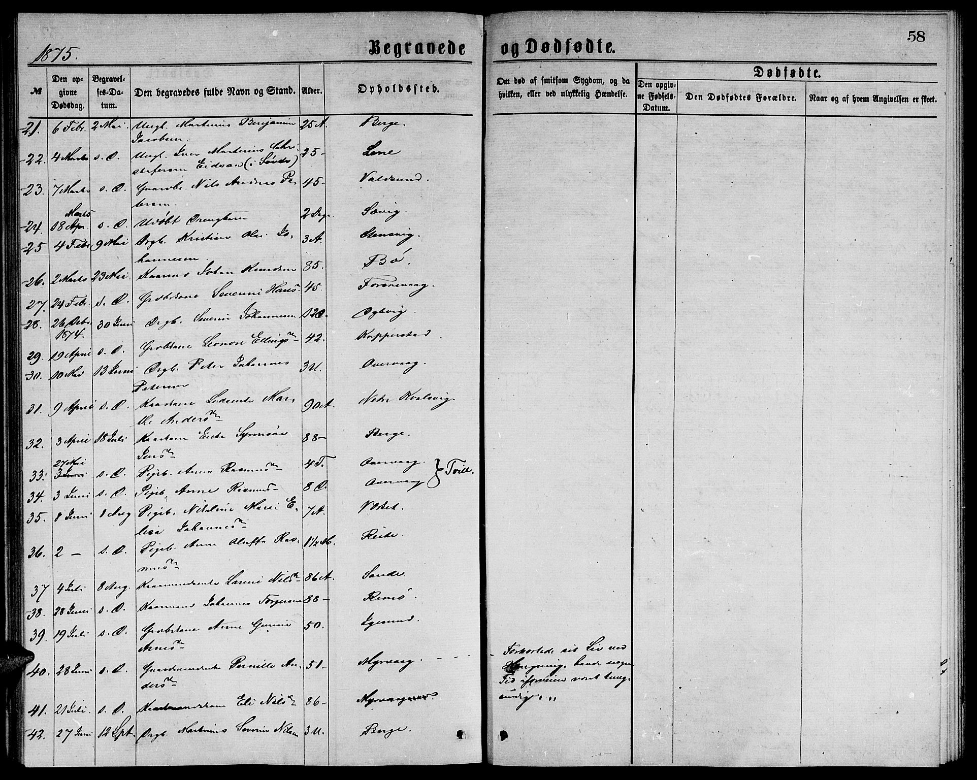 Ministerialprotokoller, klokkerbøker og fødselsregistre - Møre og Romsdal, AV/SAT-A-1454/507/L0072: Ministerialbok nr. 507A07, 1869-1878, s. 58
