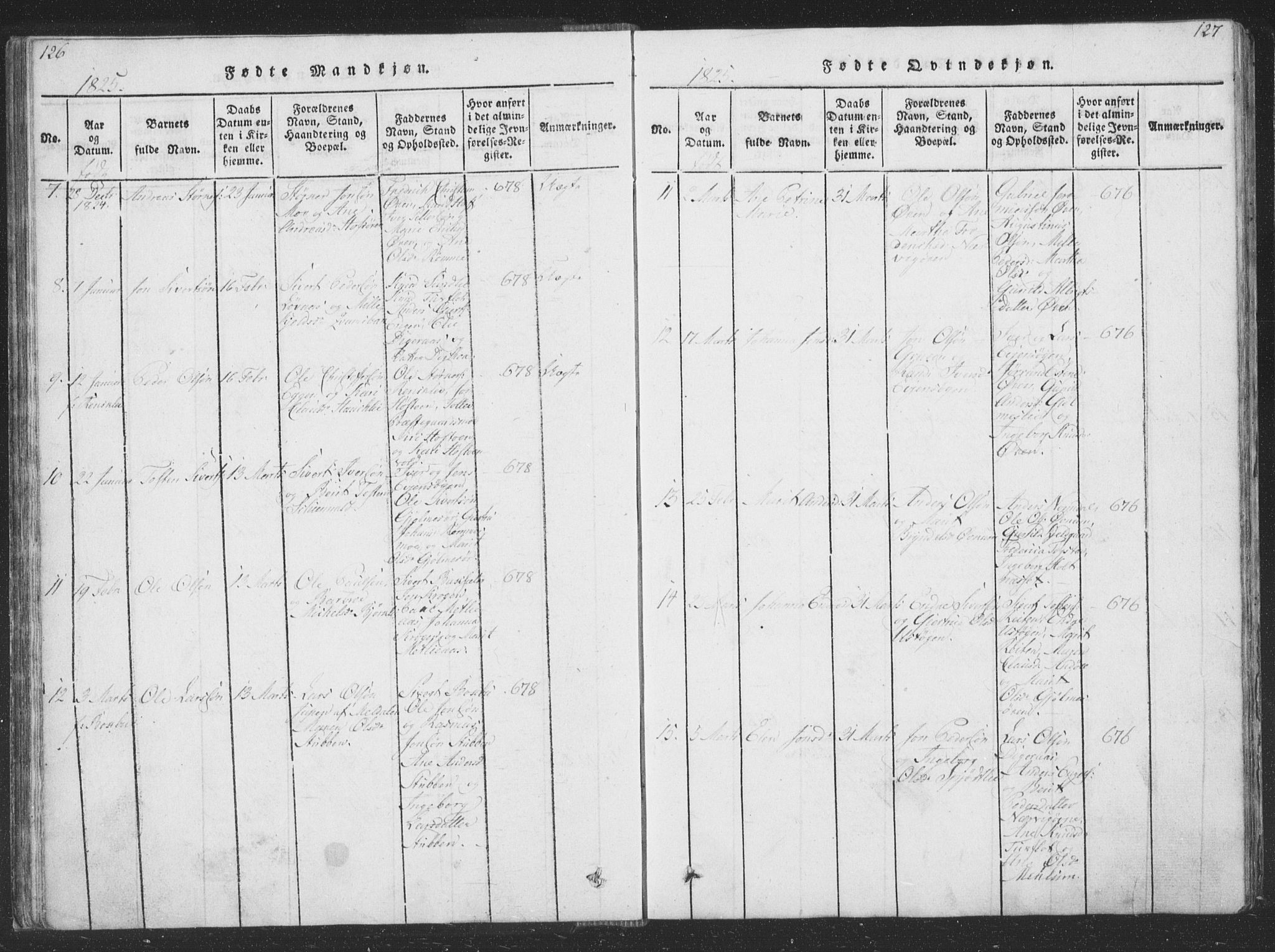 Ministerialprotokoller, klokkerbøker og fødselsregistre - Sør-Trøndelag, AV/SAT-A-1456/668/L0816: Klokkerbok nr. 668C05, 1816-1893, s. 126-127