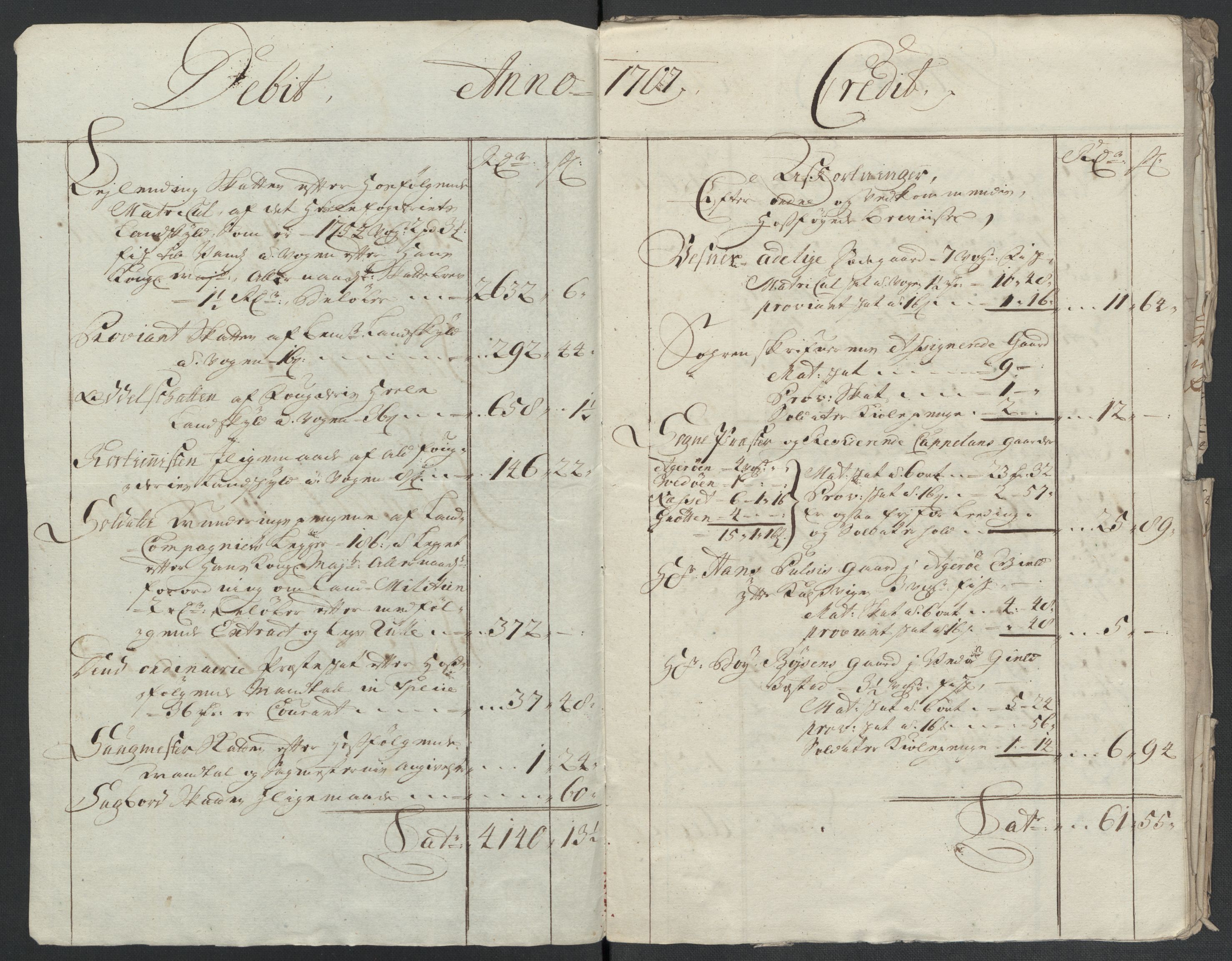 Rentekammeret inntil 1814, Reviderte regnskaper, Fogderegnskap, RA/EA-4092/R55/L3658: Fogderegnskap Romsdal, 1707-1708, s. 6