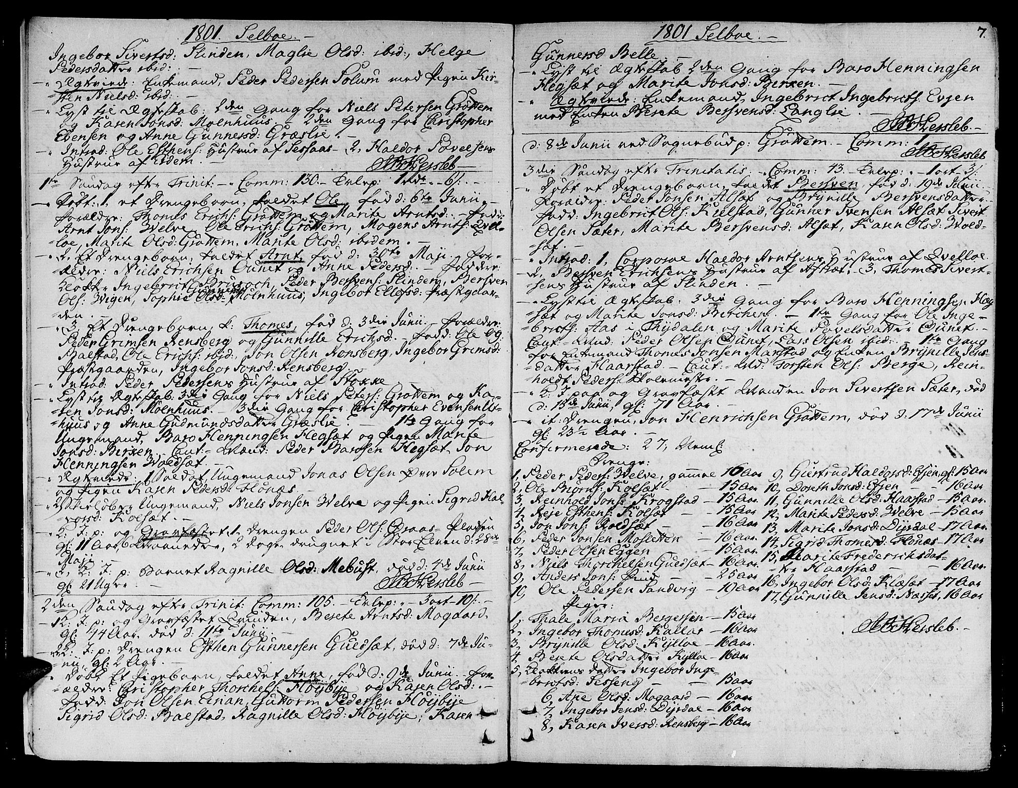 Ministerialprotokoller, klokkerbøker og fødselsregistre - Sør-Trøndelag, SAT/A-1456/695/L1140: Ministerialbok nr. 695A03, 1801-1815, s. 7