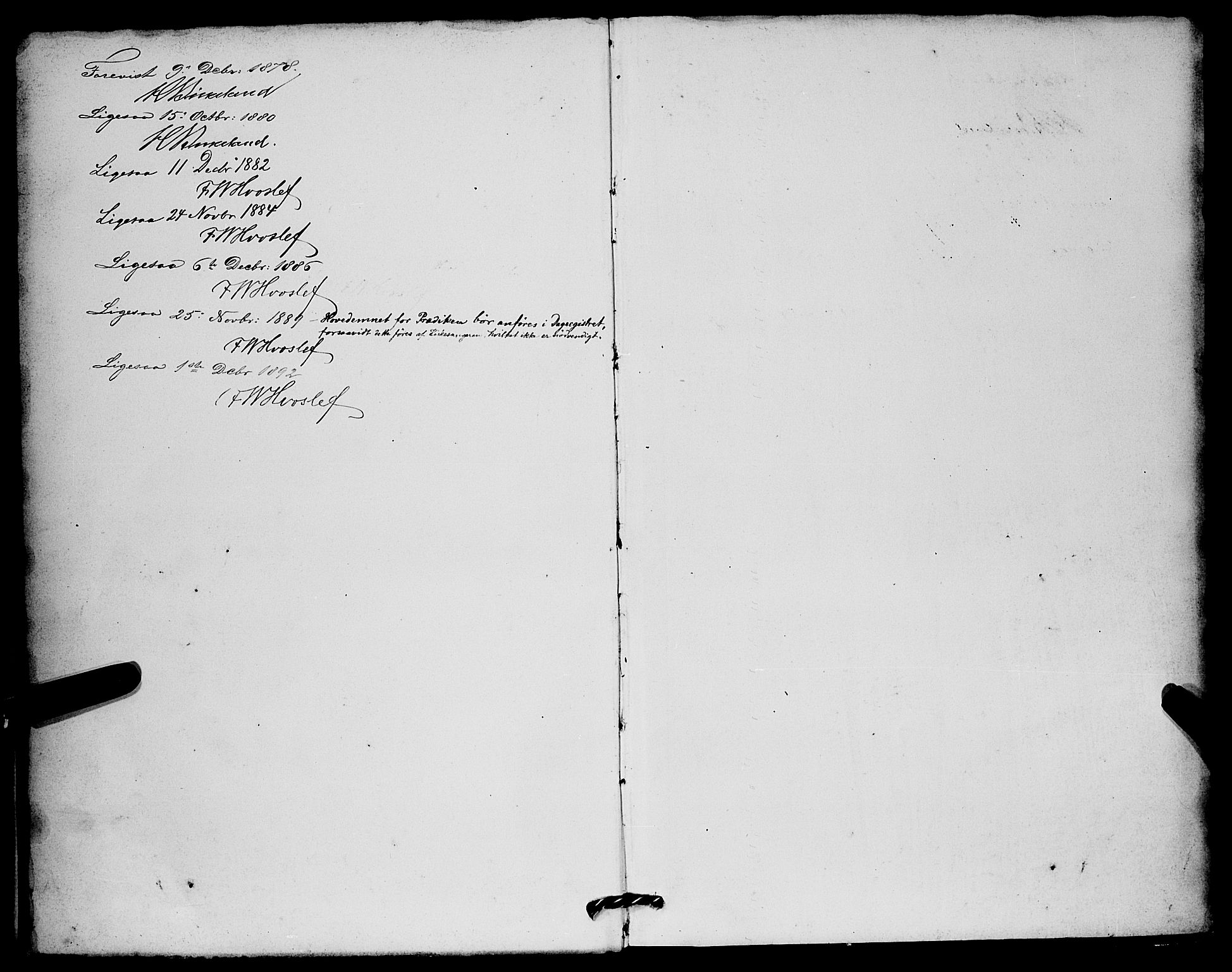 Mariakirken Sokneprestembete, AV/SAB-A-76901/H/Hab/L0004: Klokkerbok nr. A 4, 1878-1892, s. 258