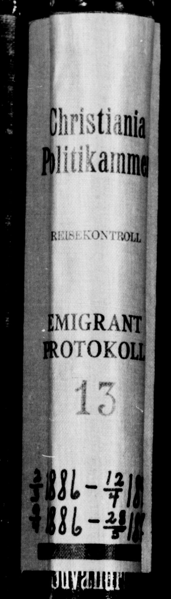 Oslo politidistrikt, SAO/A-10085/E/Ee/Eef/L0013: Emigrantprotokoll, 1886-1897